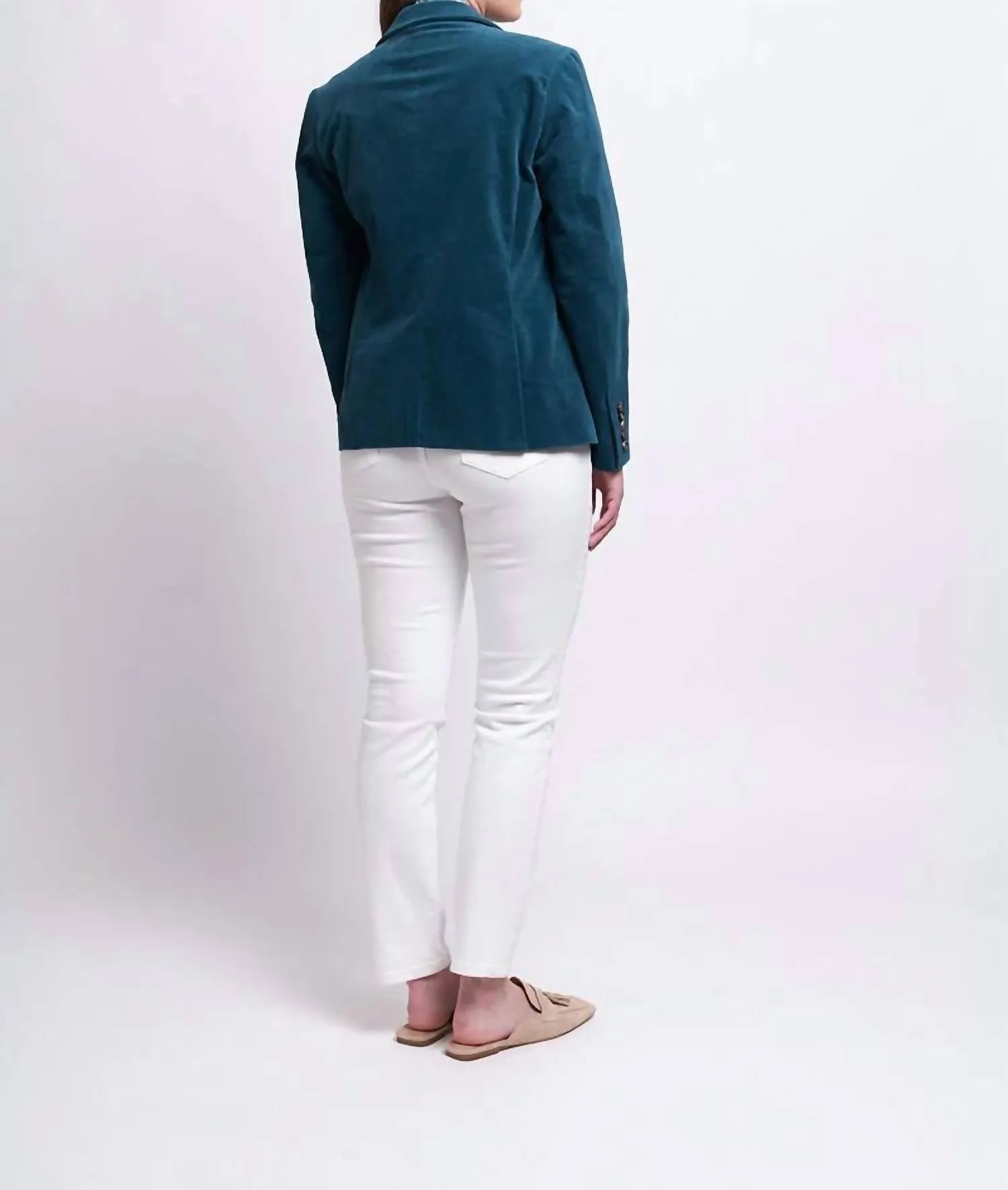 According To Plan Blazer In Teal