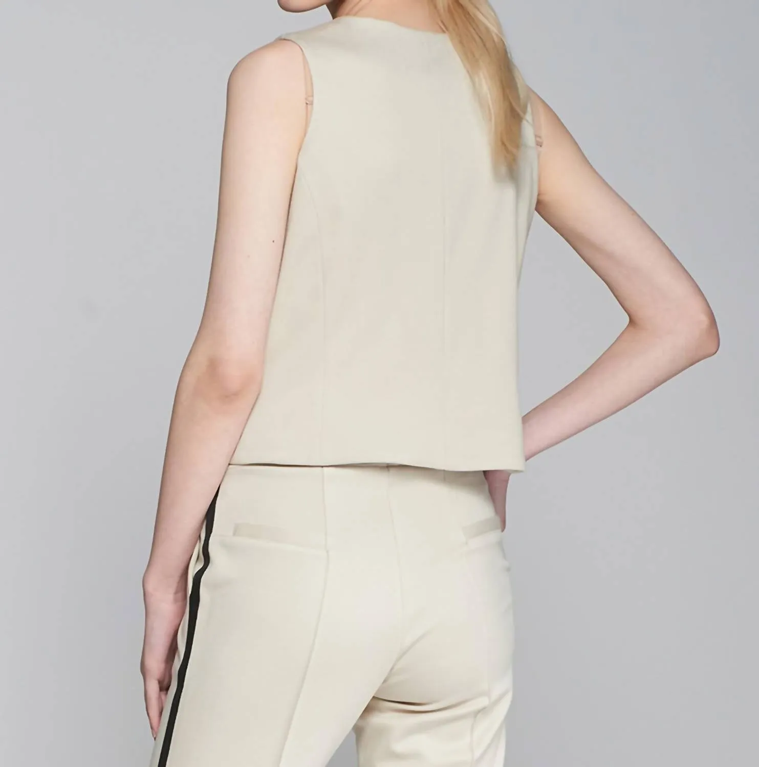 Agata Waistcoat Vest In Camel