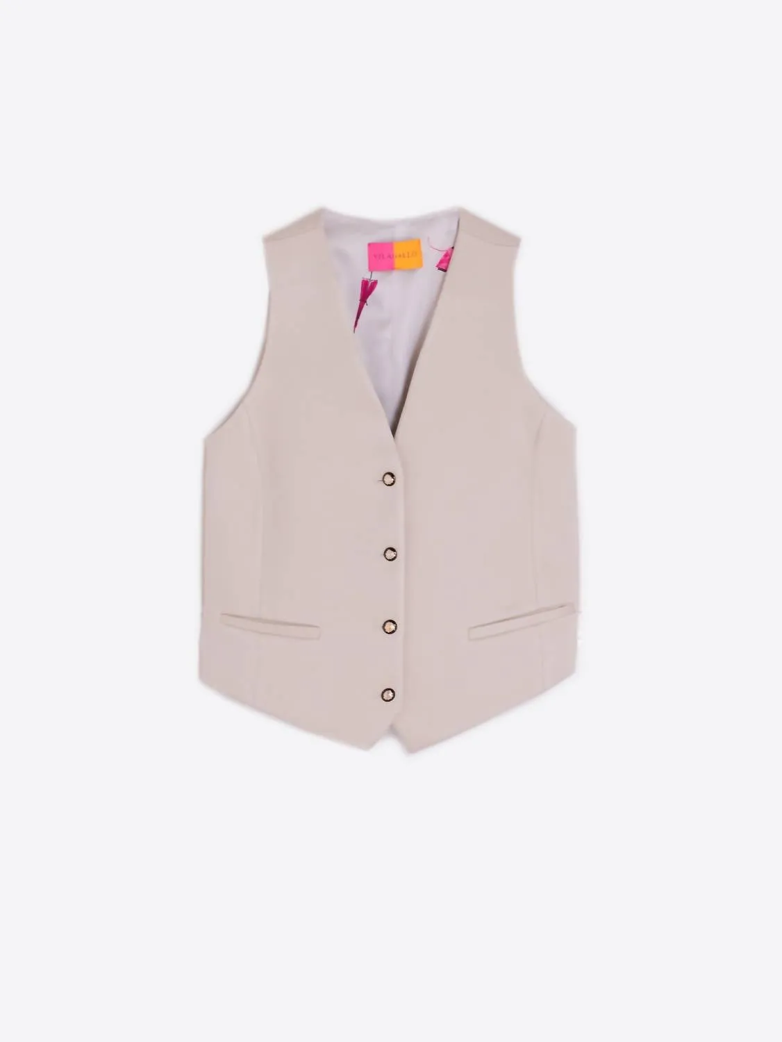 Agata Waistcoat Vest In Camel