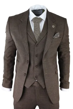 AK-06 Herringbone Tweed 3 Piece Suit