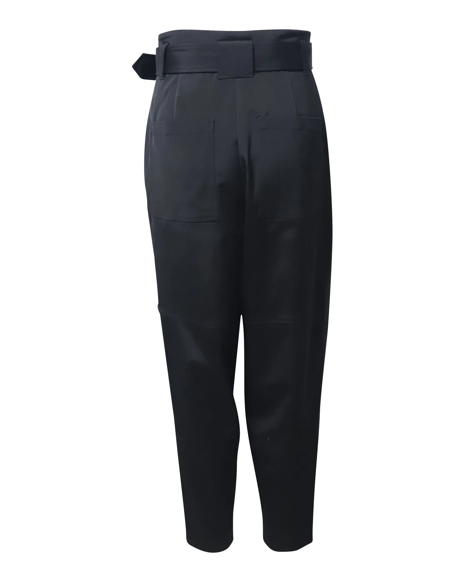 ALC Belted Trousers in Black Acetate