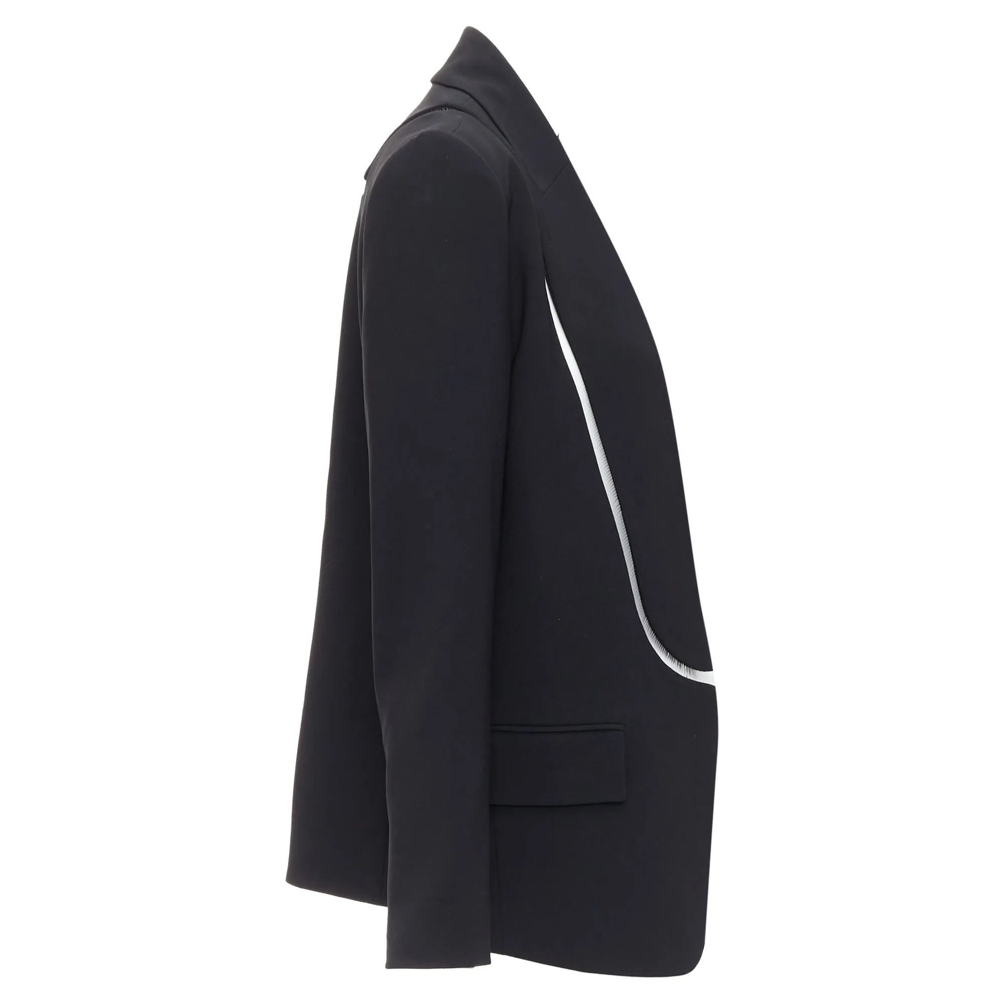Alexander Wang Fish Wise Cut Out Long Blazer Jacket