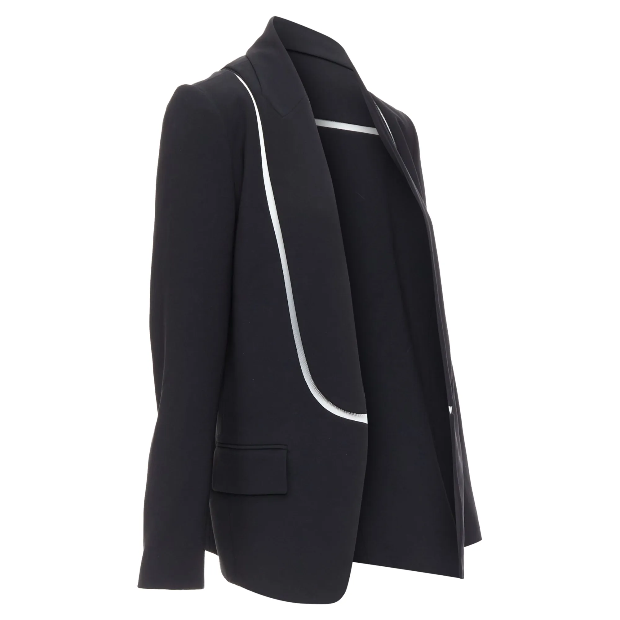 Alexander Wang Fish Wise Cut Out Long Blazer Jacket