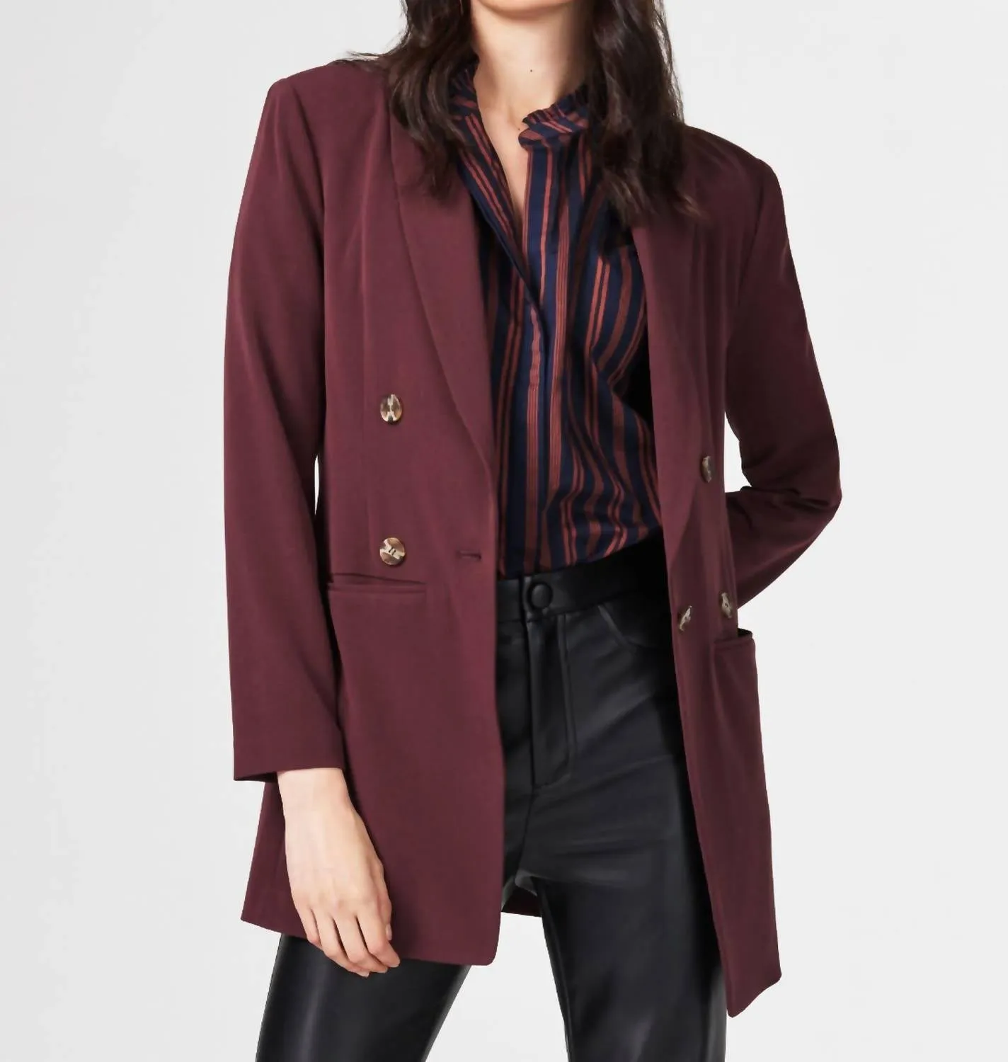 Avenue Blazer In Redwood
