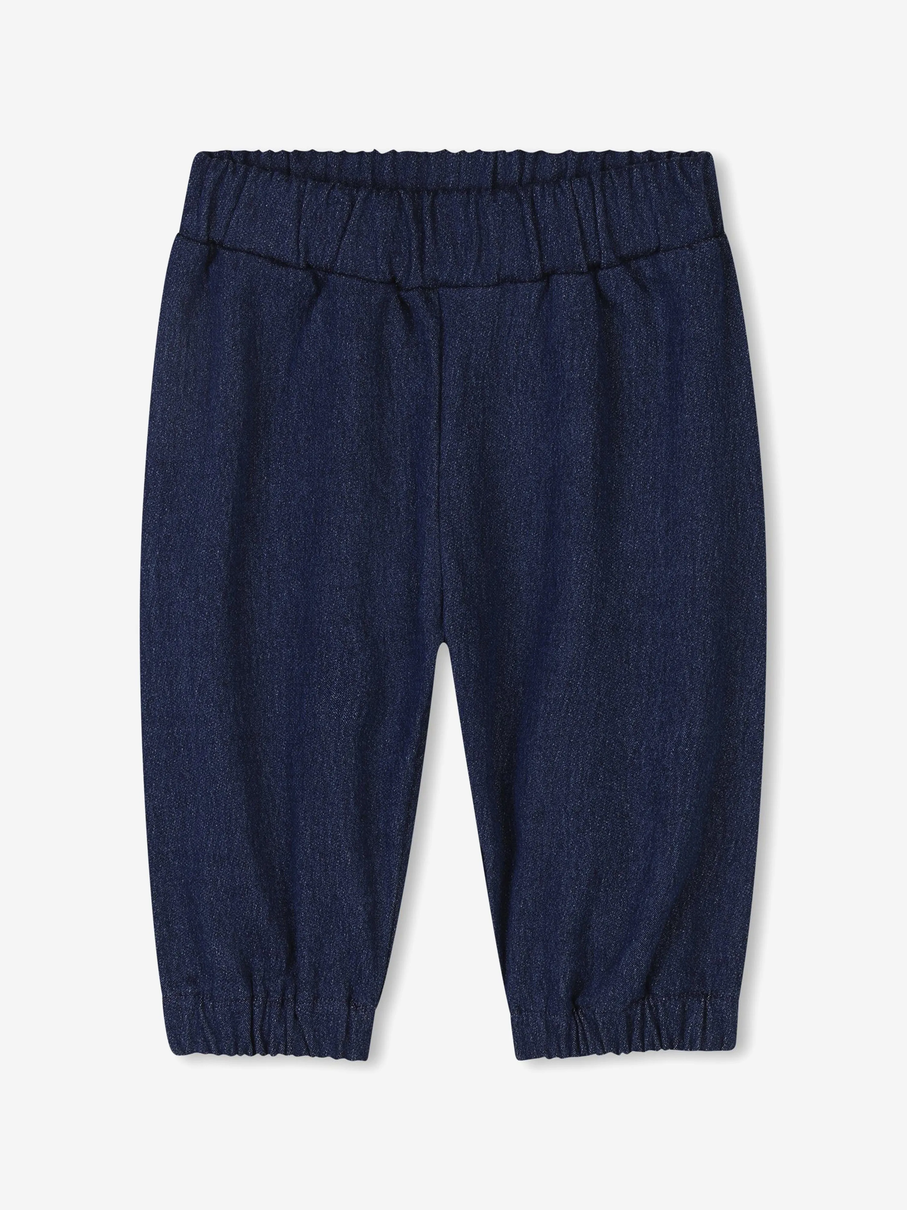 Baby Fleece Denim Tracksuit Set in Blue