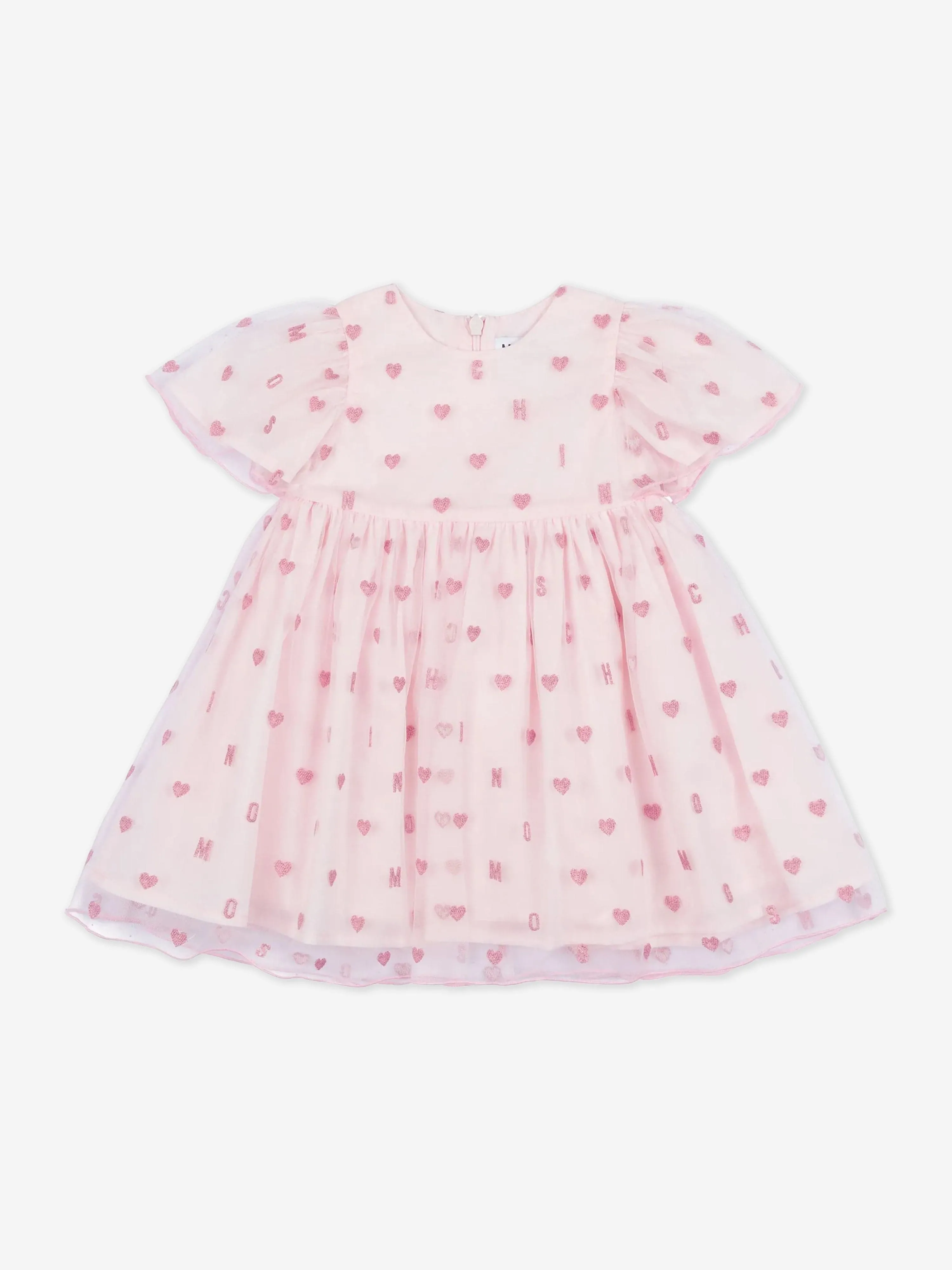 Baby Girls Hearts Dress in Pink