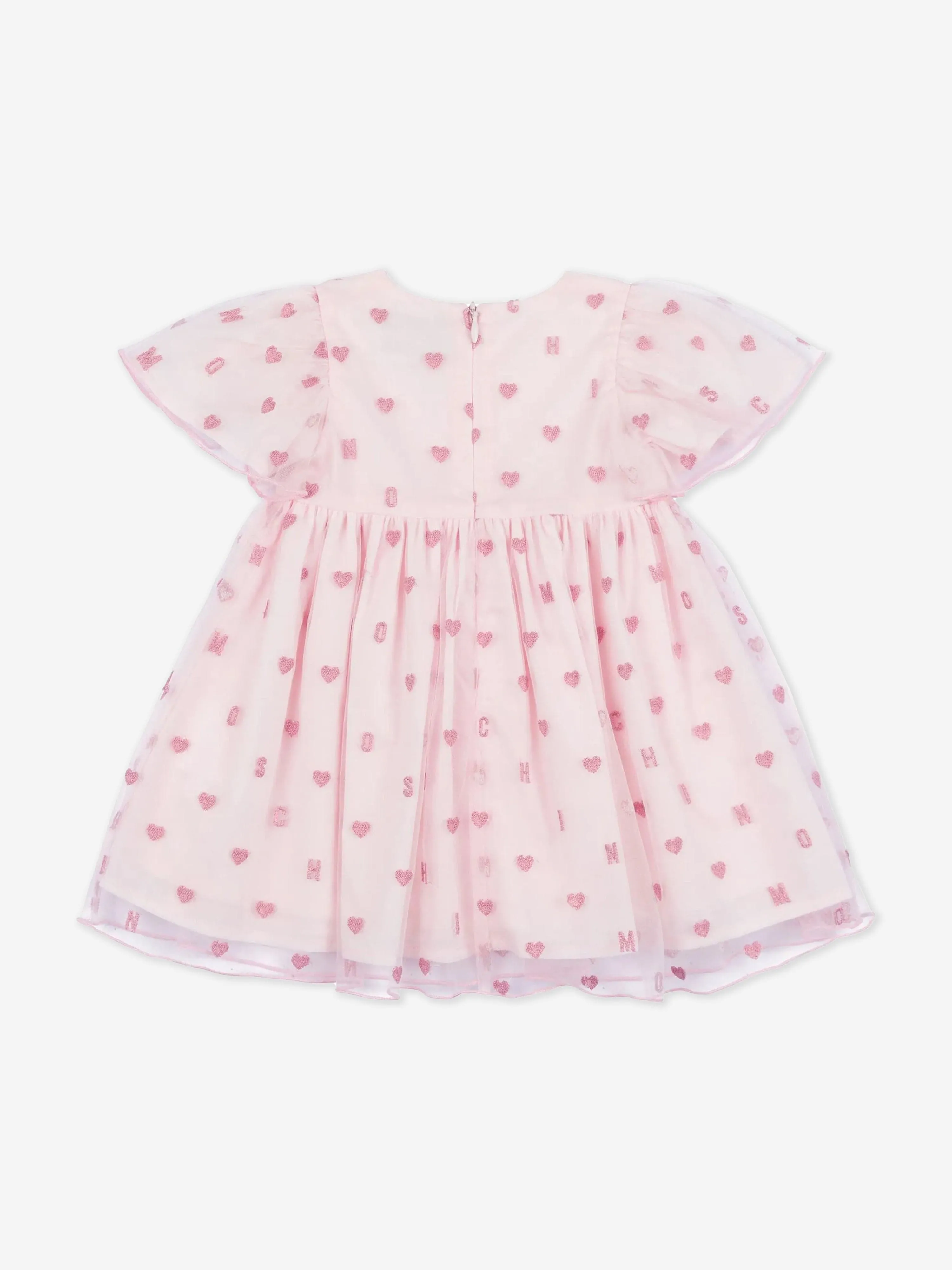 Baby Girls Hearts Dress in Pink