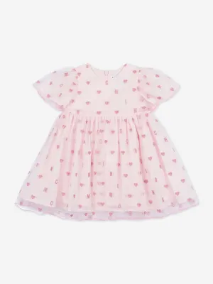Baby Girls Hearts Dress in Pink