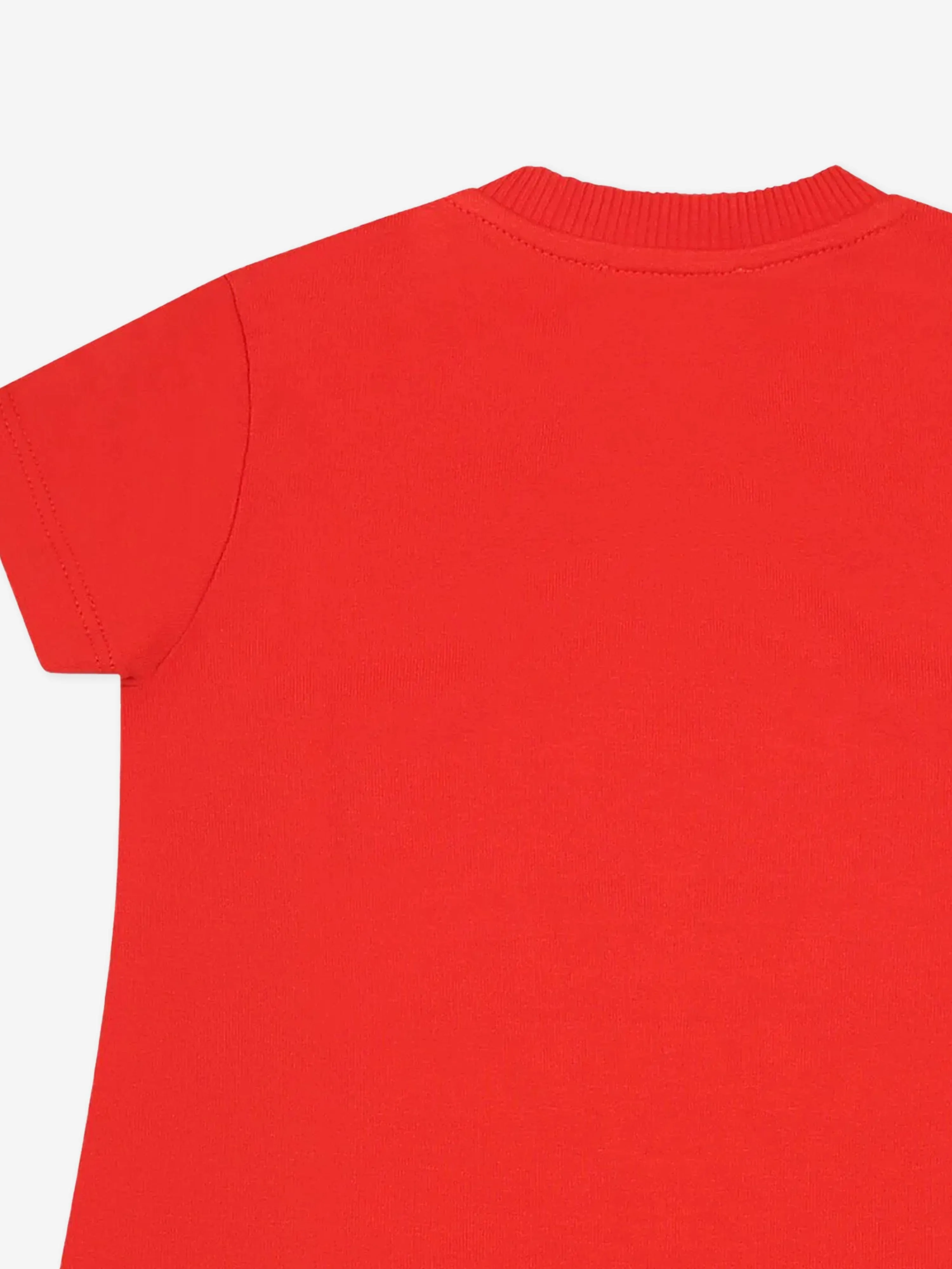 Baby Girls Teddy Bear Jersey Dress in Red
