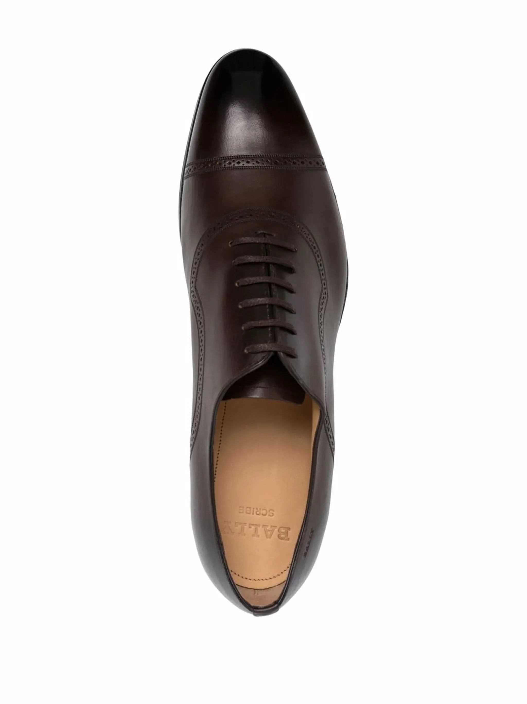 Bally Scotch 6231483 Men's Mid-Brown Calf Leather Oxford Shoes