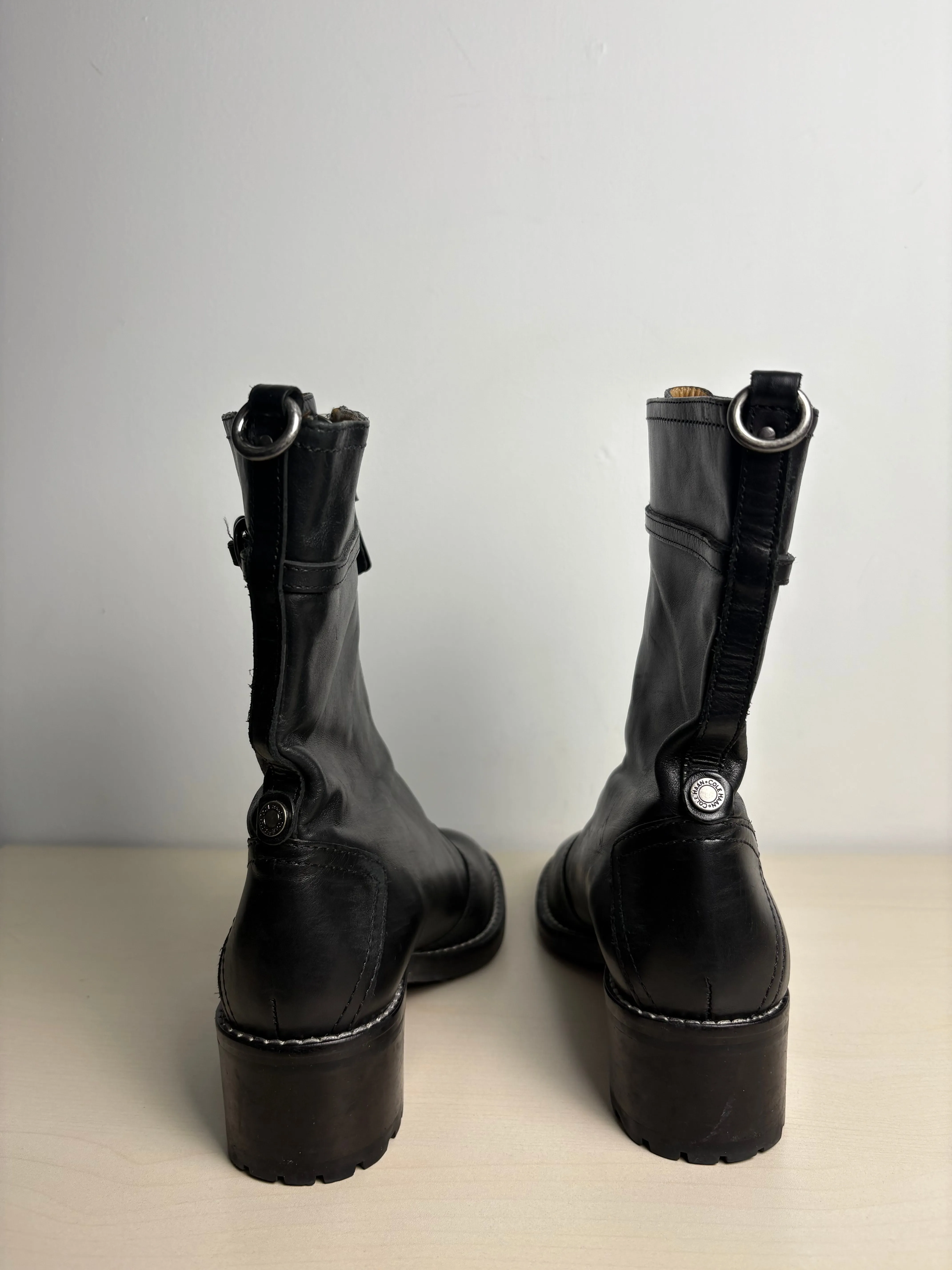 Boots Ankle Flats By Cole-haan In Black, Size: 6.5 cole haan