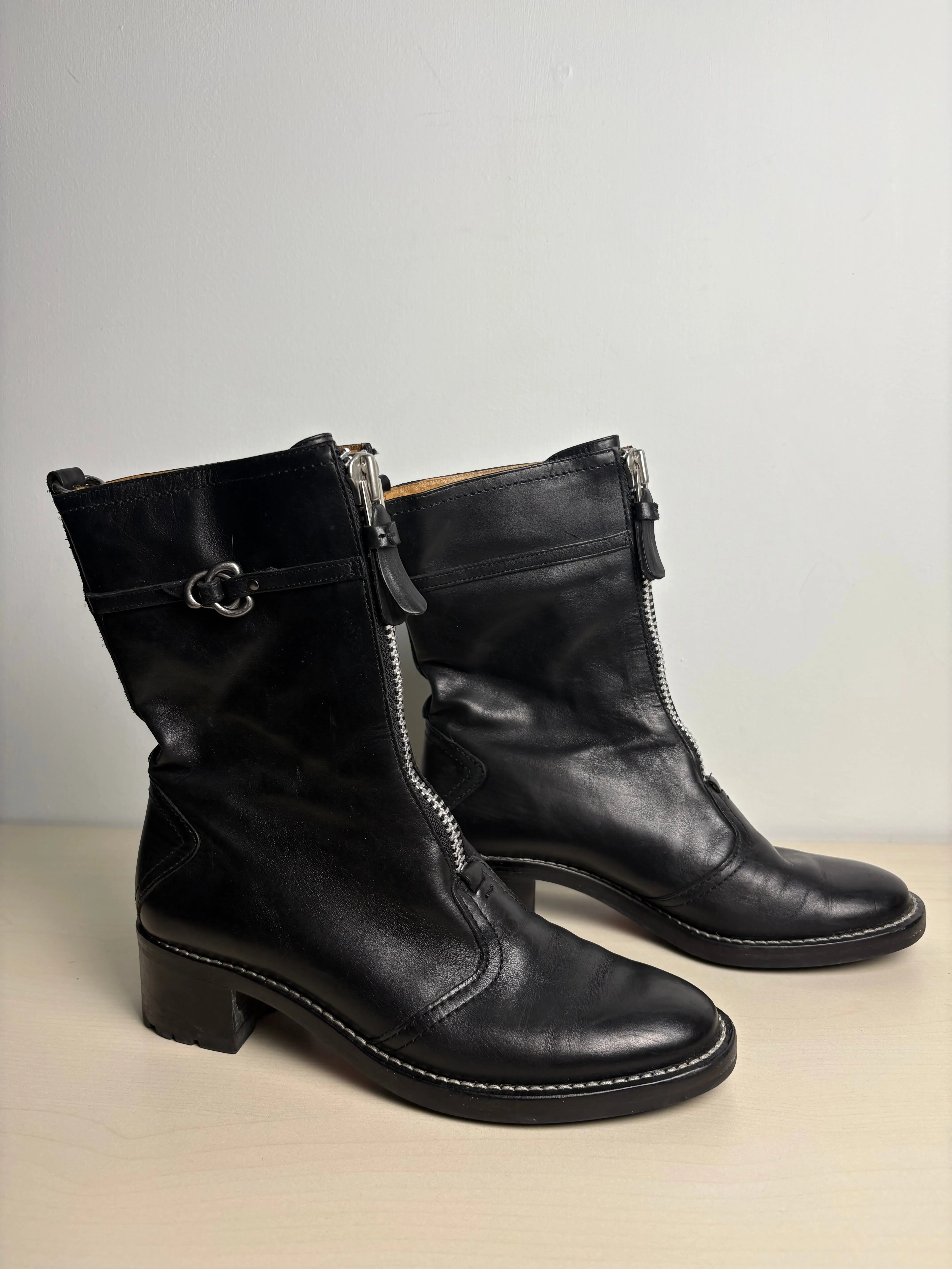 Boots Ankle Flats By Cole-haan In Black, Size: 6.5 cole haan