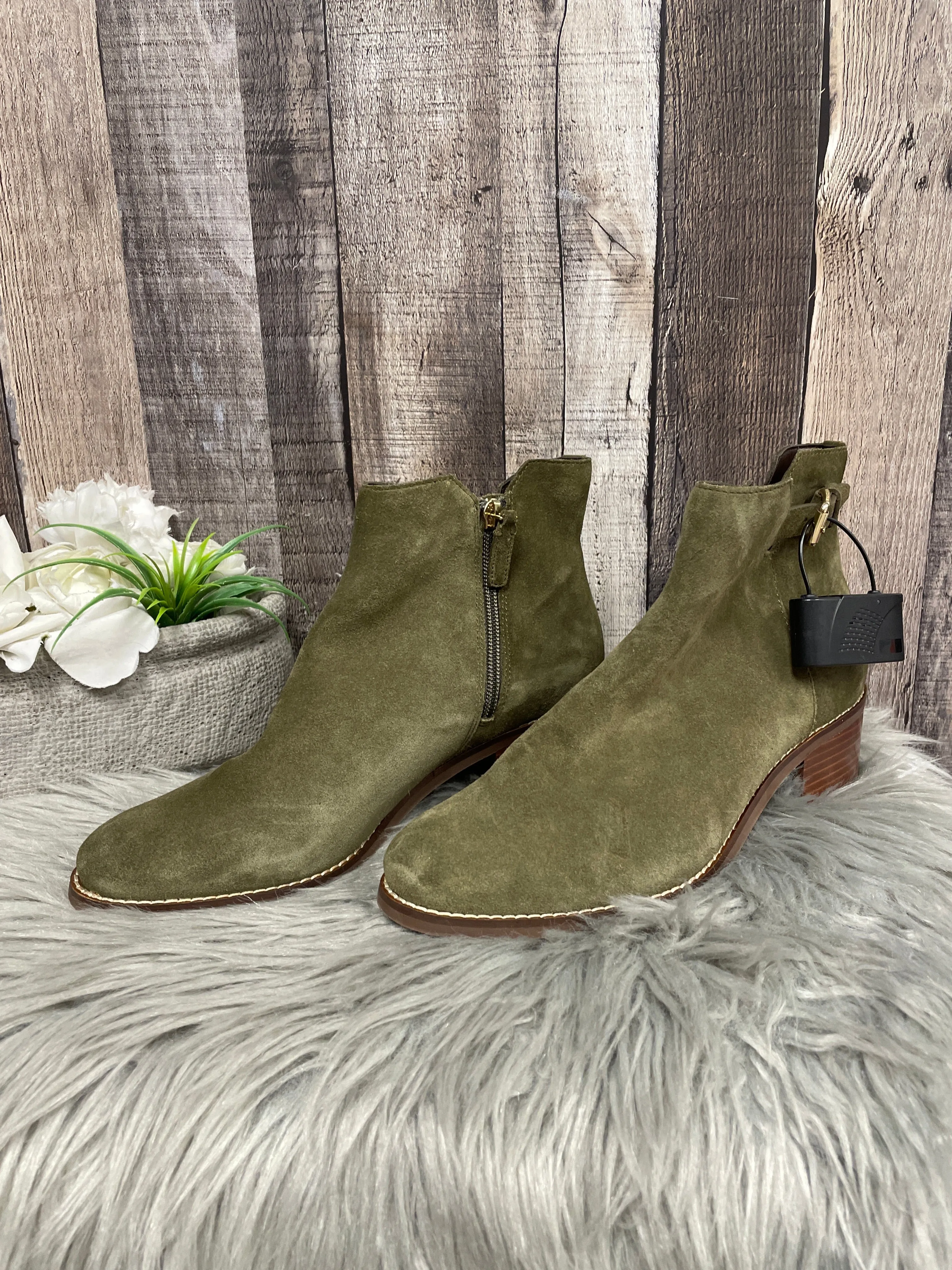Boots Ankle Heels By Cole-haan In Green, Size: 8.5 cole haan