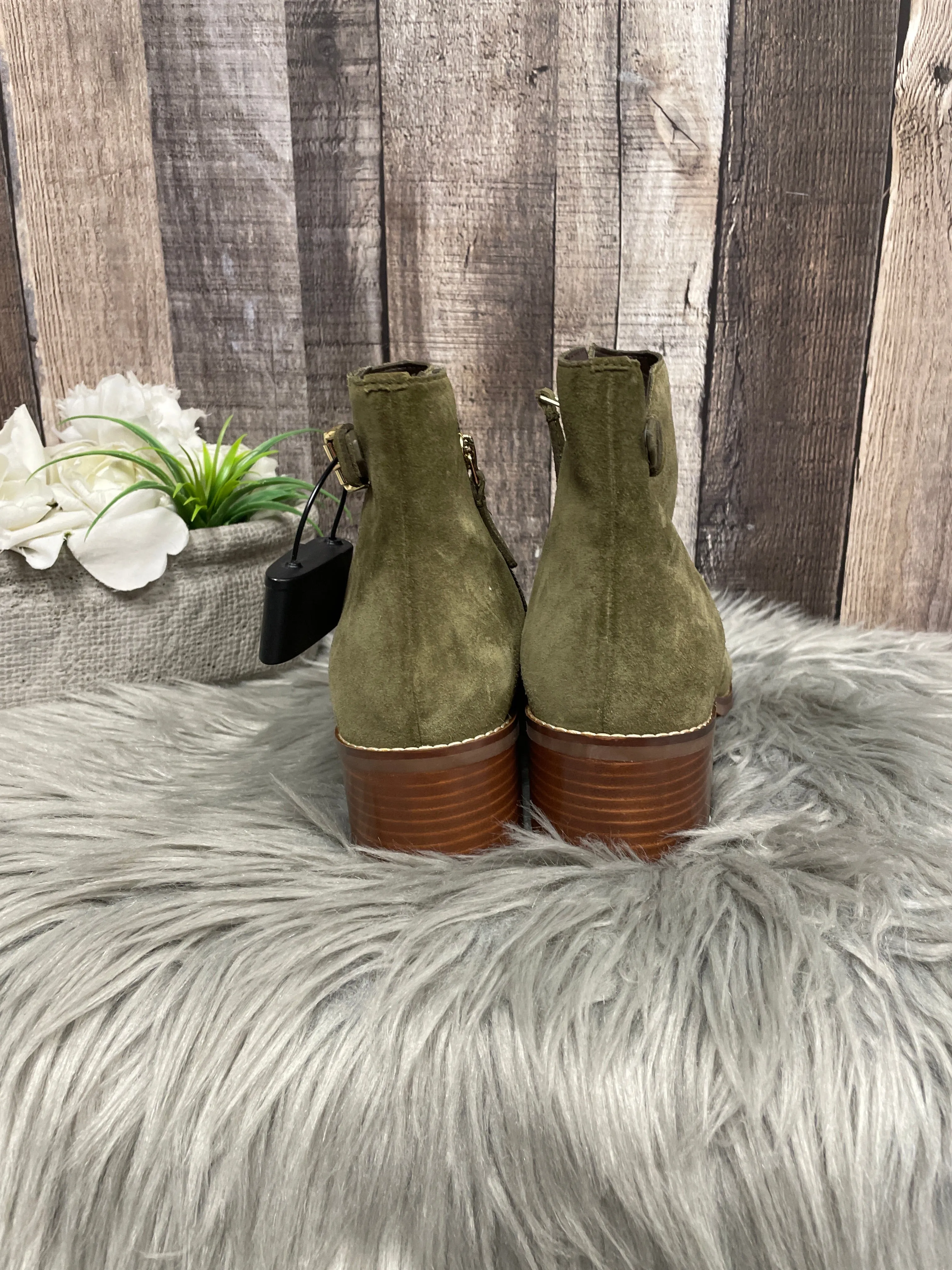 Boots Ankle Heels By Cole-haan In Green, Size: 8.5 cole haan