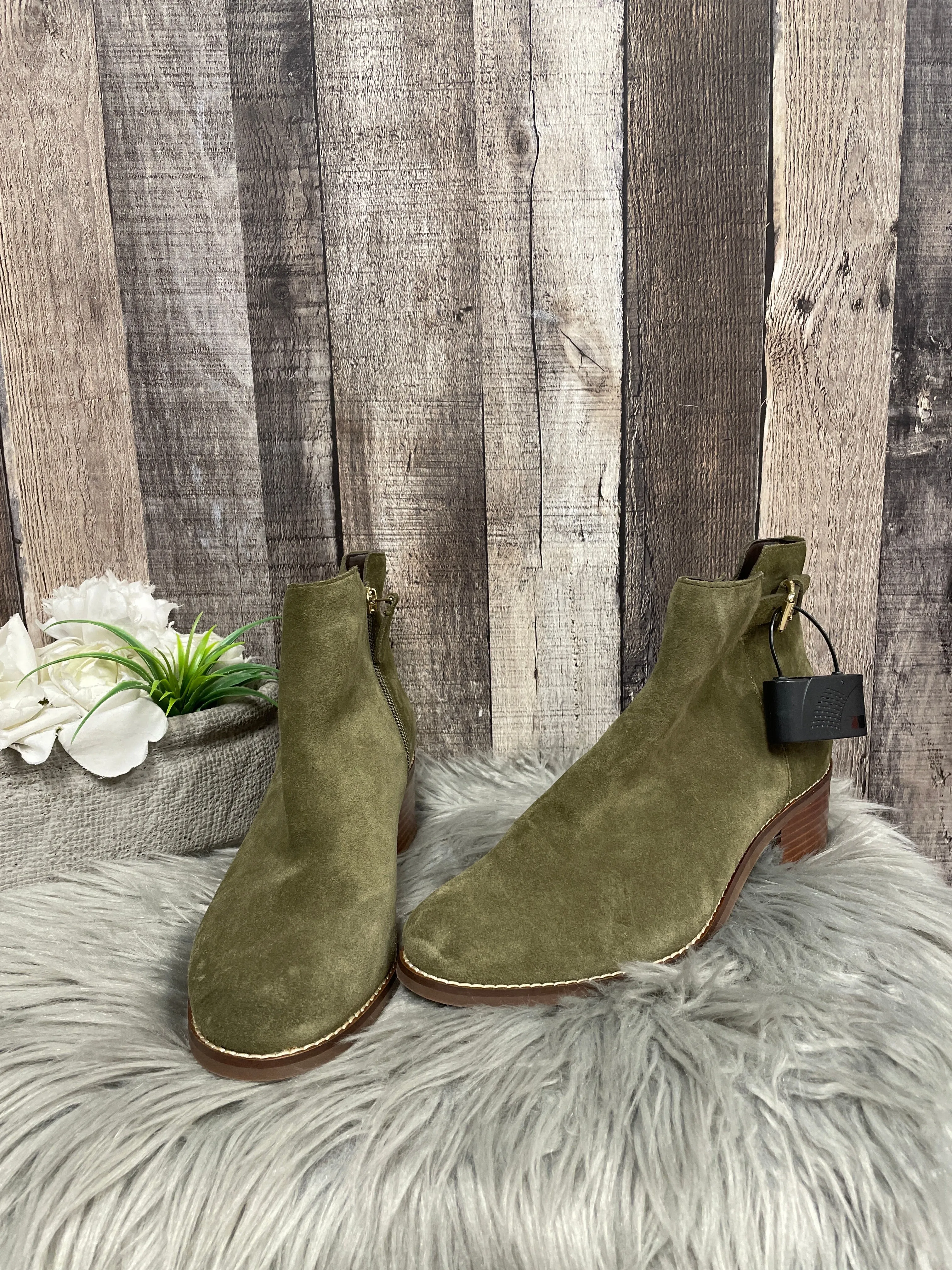 Boots Ankle Heels By Cole-haan In Green, Size: 8.5 cole haan