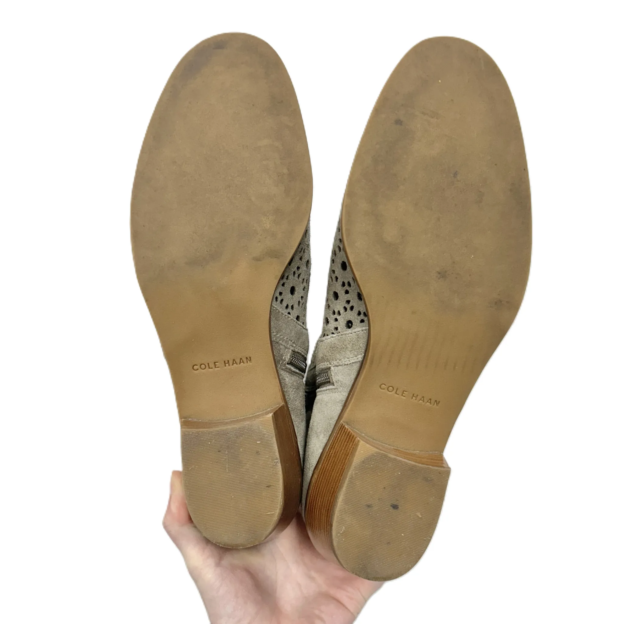 Boots Designer By Cole-haan In Taupe, Size: 10.5 cole haan