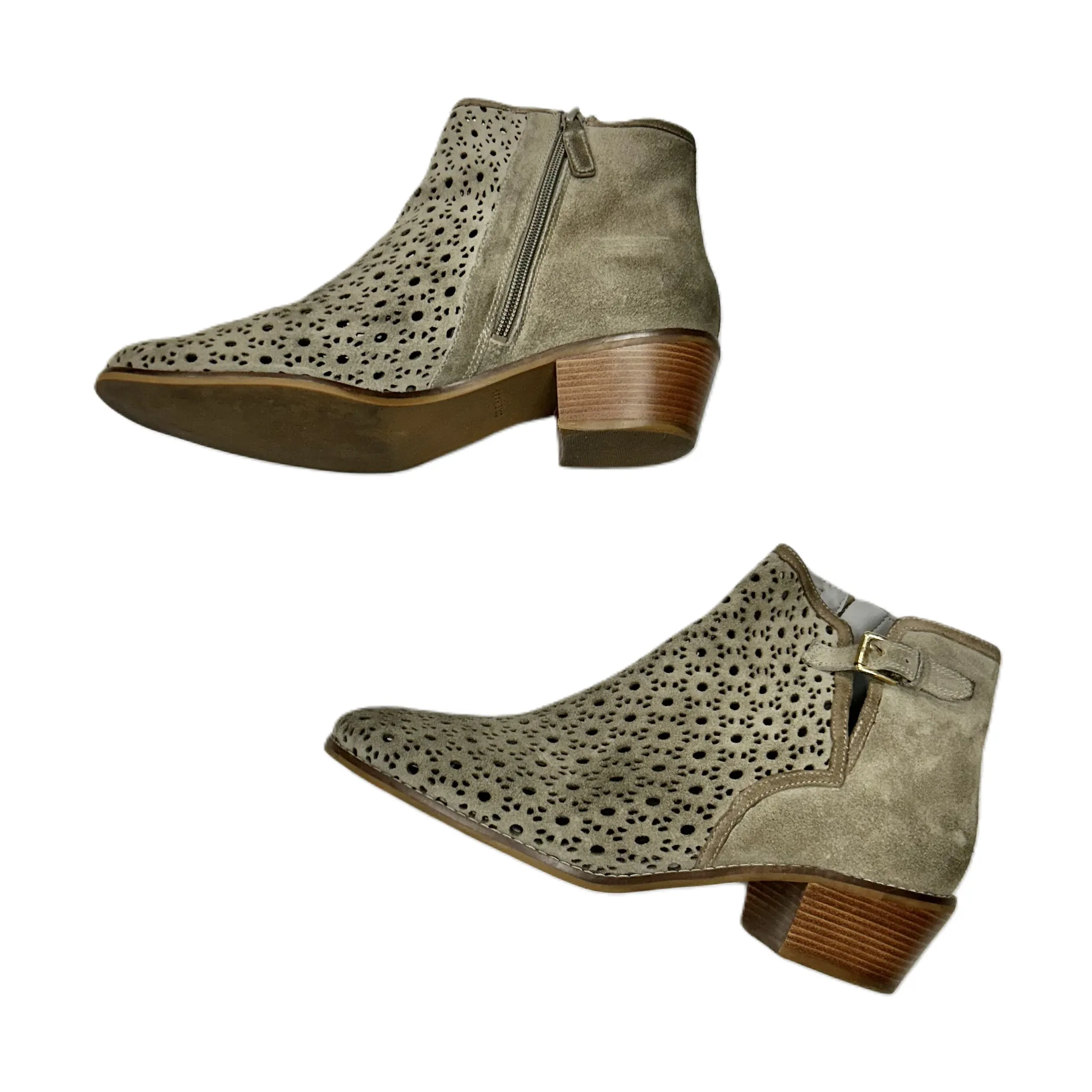 Boots Designer By Cole-haan In Taupe, Size: 10.5 cole haan
