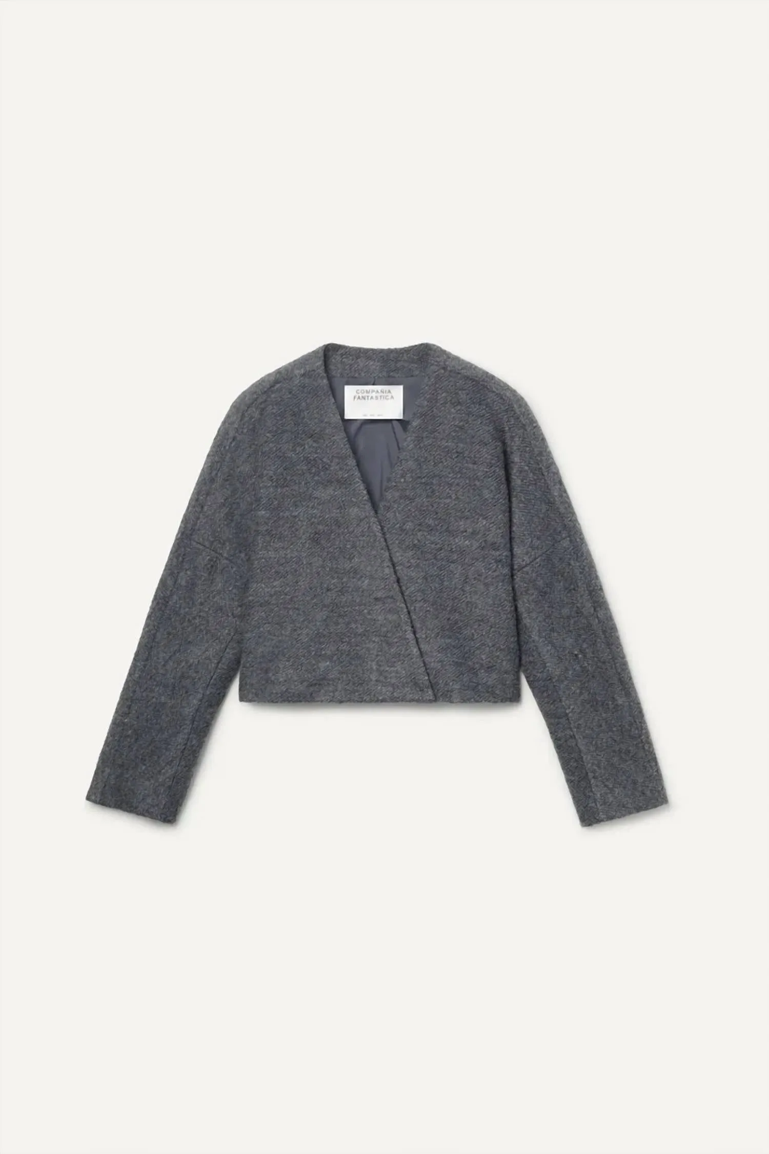 Boucle Jacket In Gray