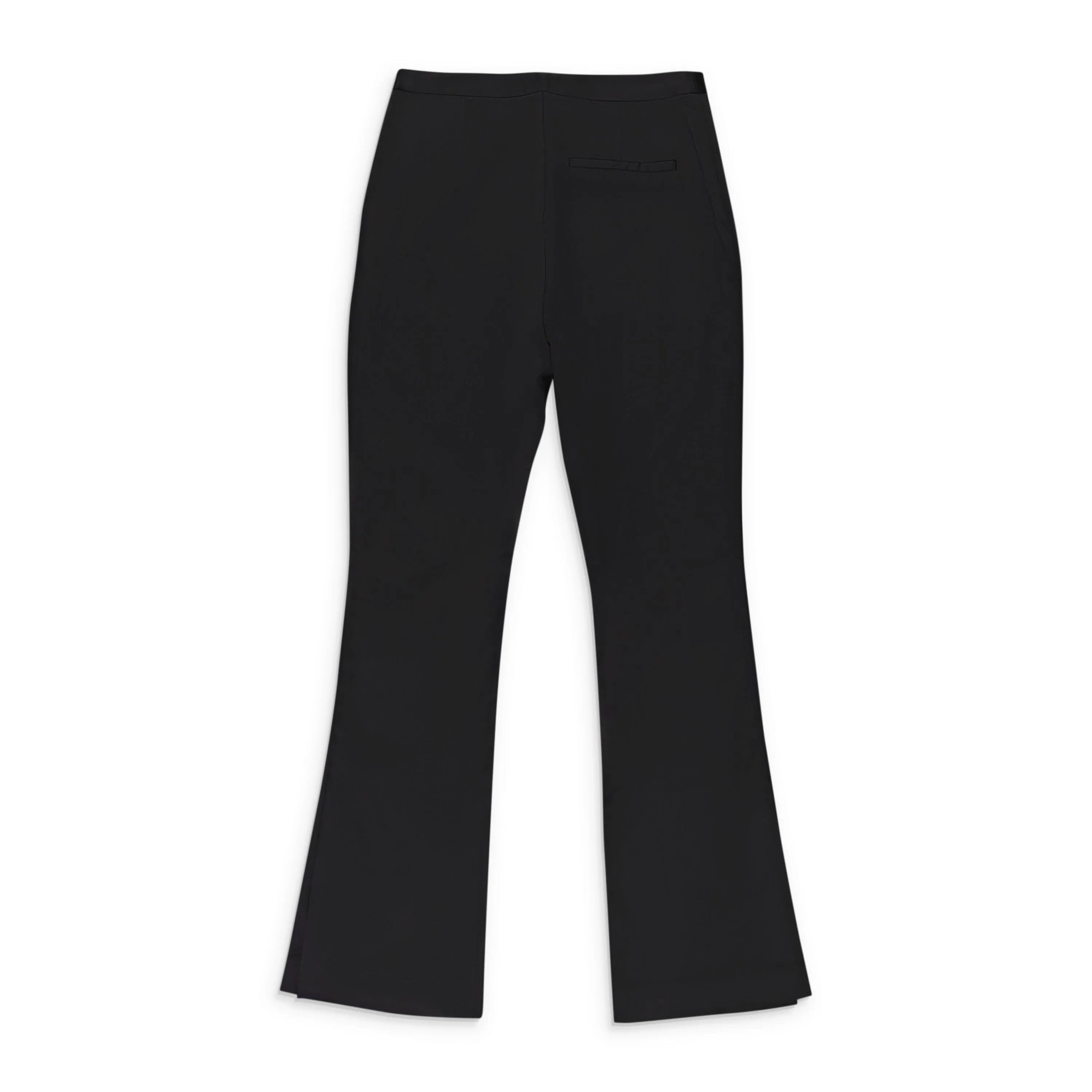 CALLIPYGIAN SATIN BLACK TROUSERS
