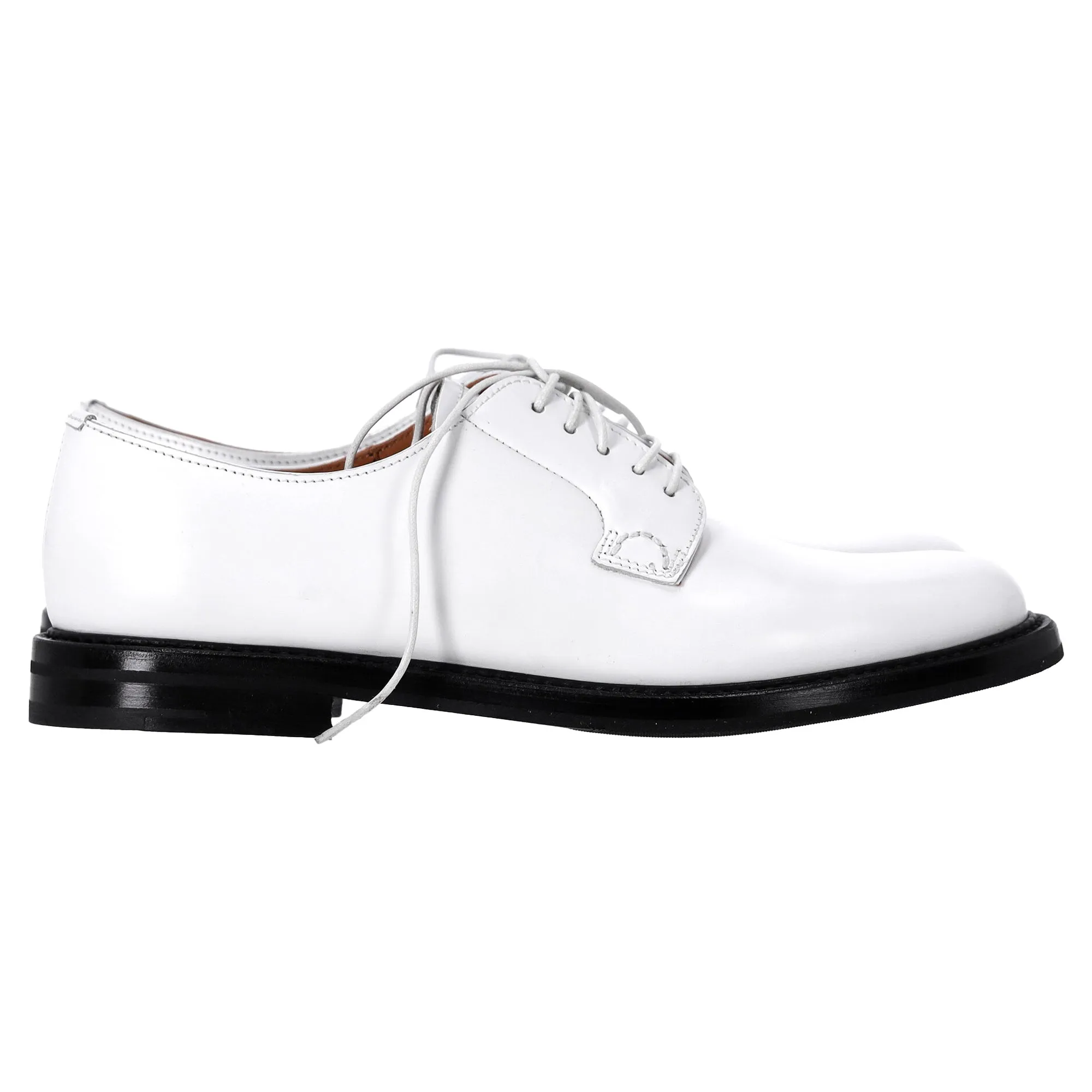 Church's Shannon Lace-Up Oxford Shoes in White Leather