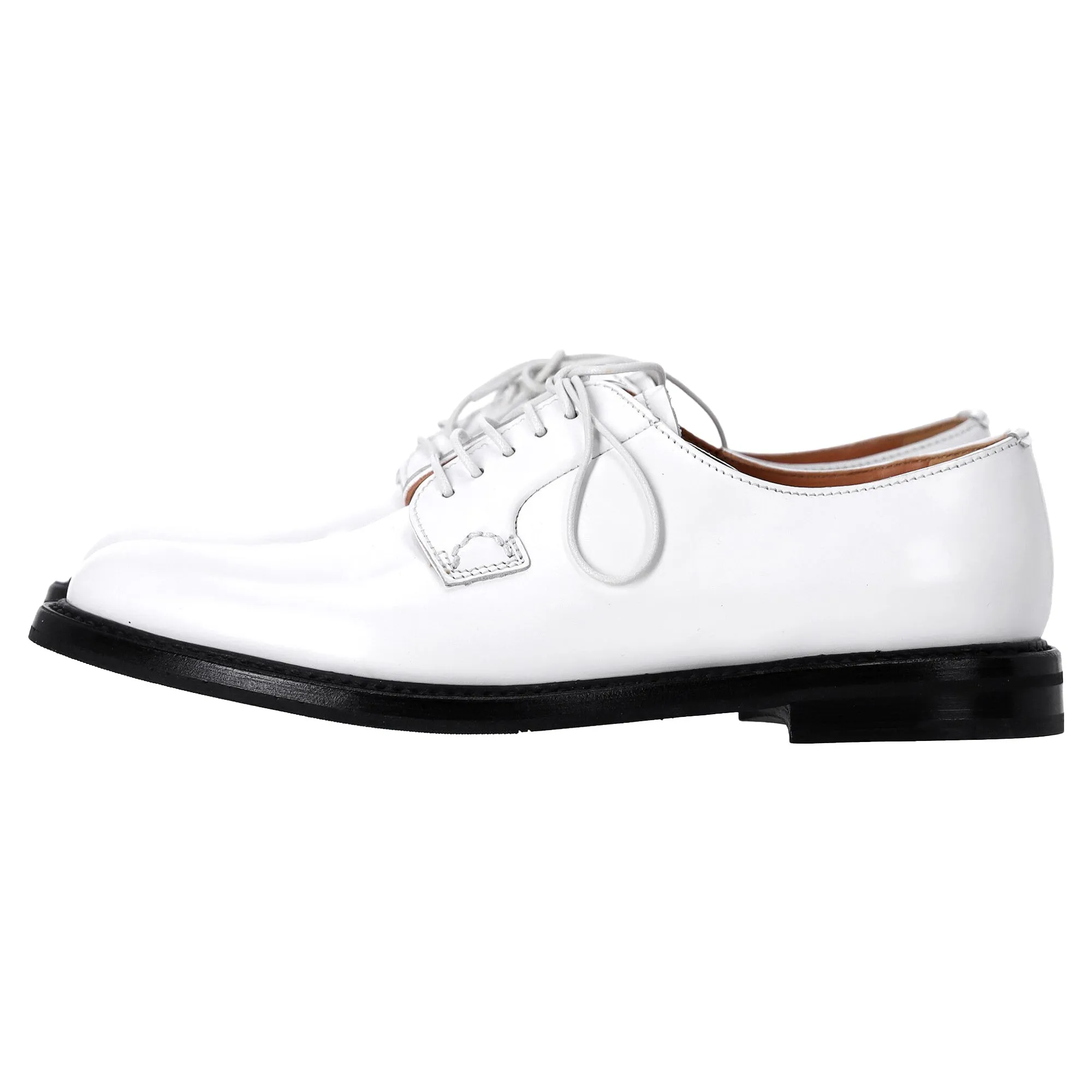 Church's Shannon Lace-Up Oxford Shoes in White Leather