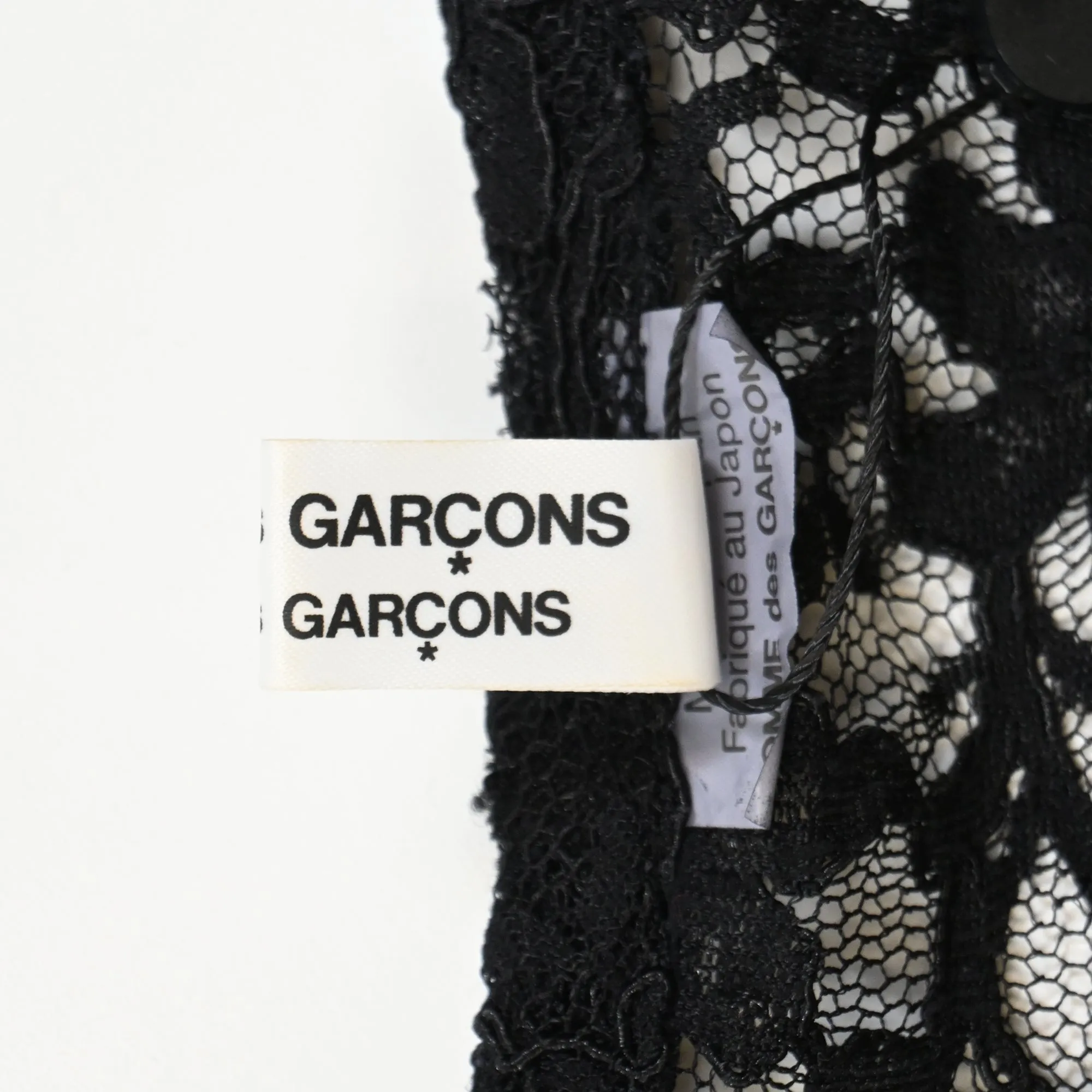 Comme Des Garçons Lace Blouse in Black Polyester