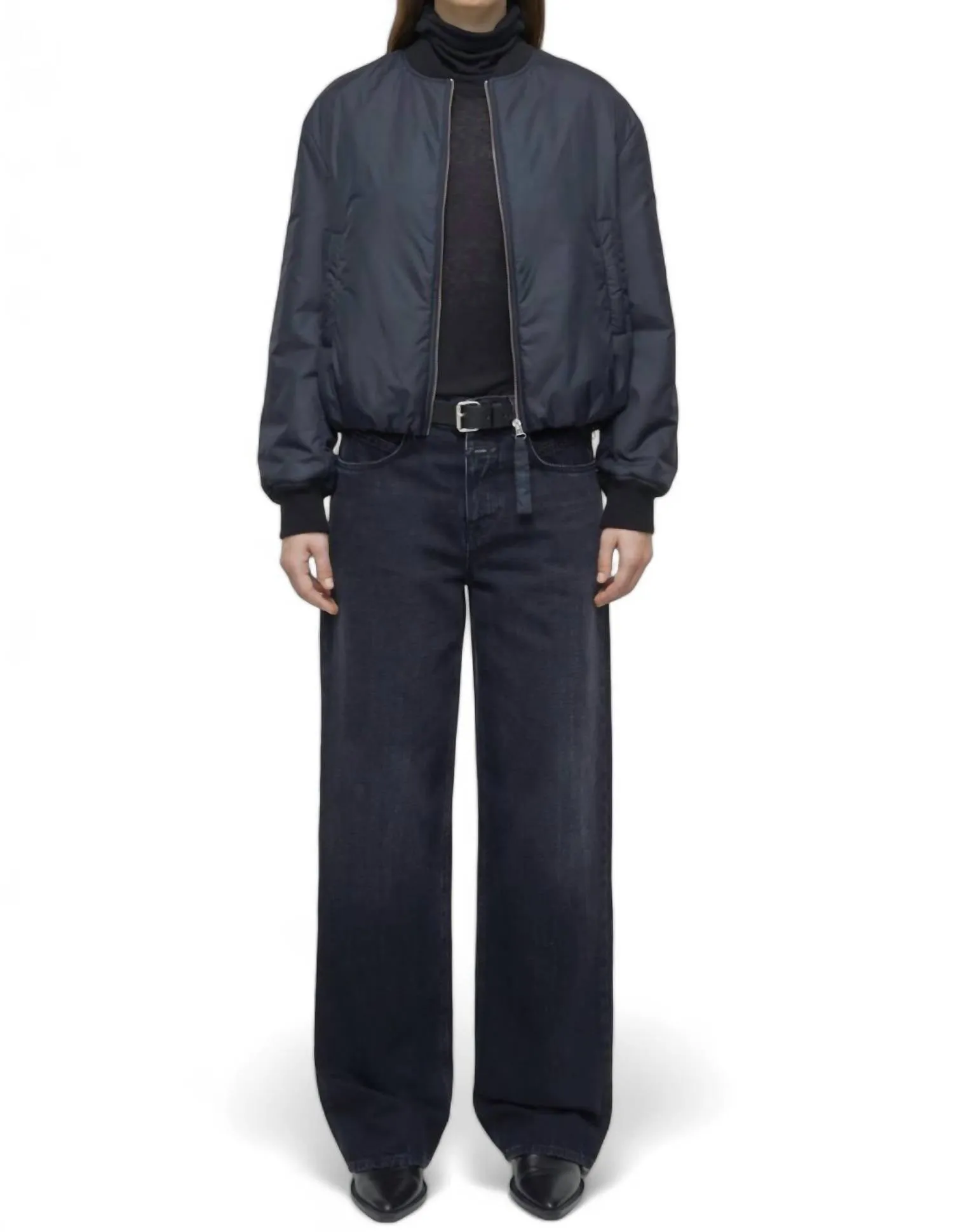 Cropped Jacket In Black