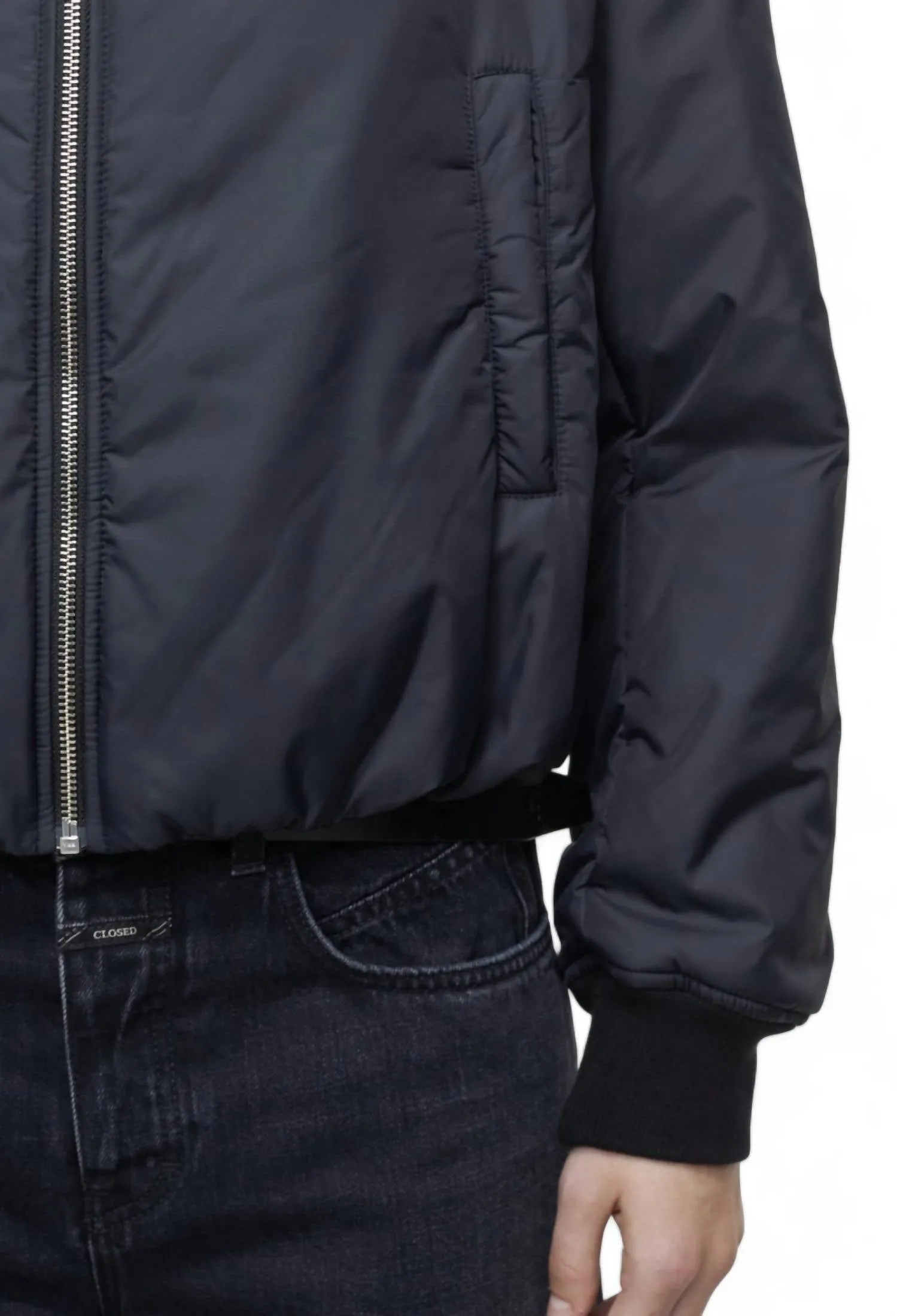 Cropped Jacket In Black