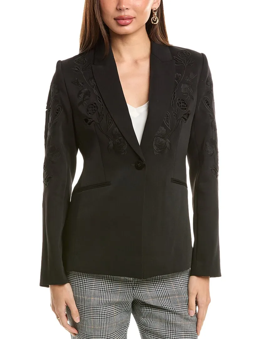 Elie Tahari Cutwork Blazer
