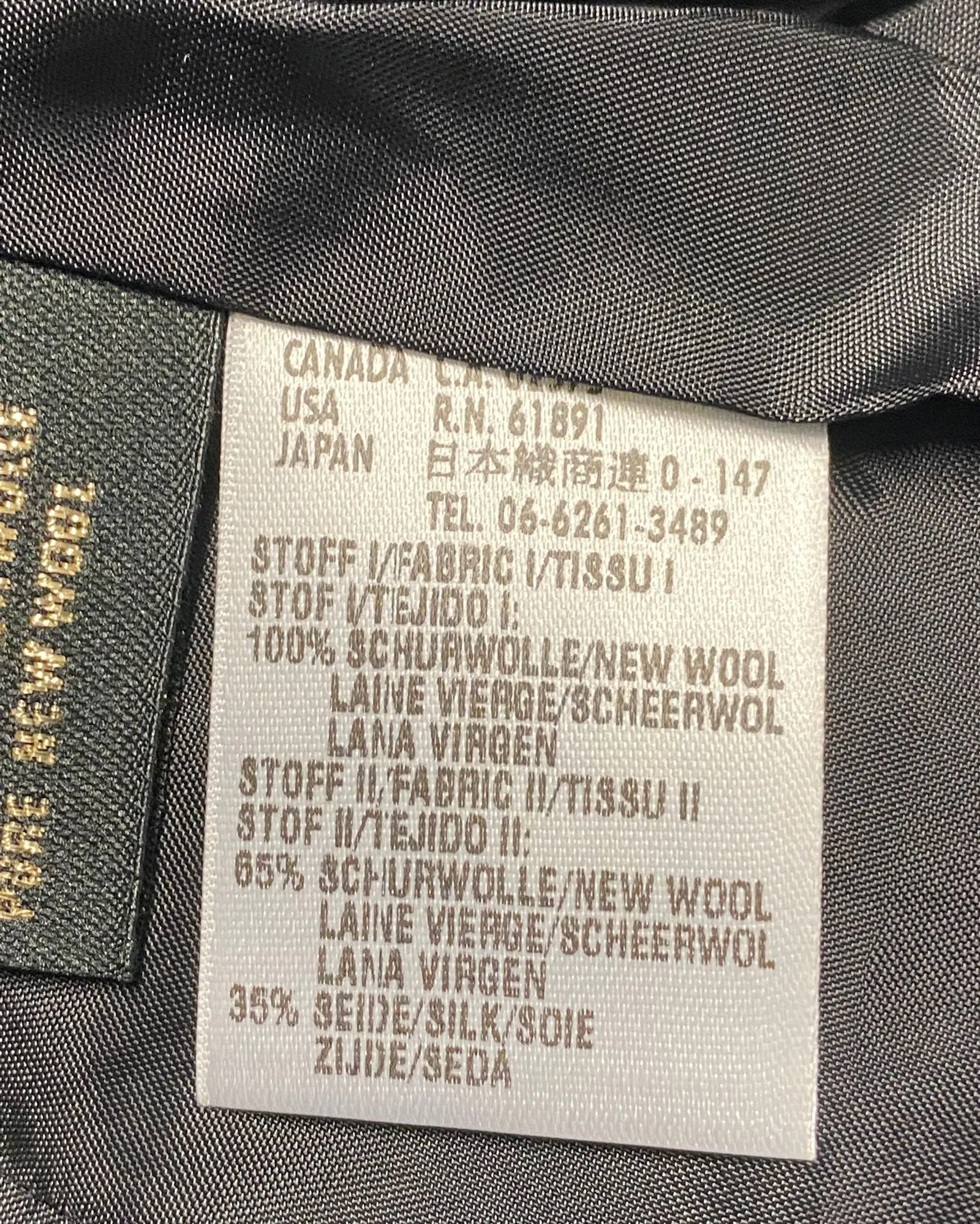Escada Pleated Trouser Suit Set in Black Wool