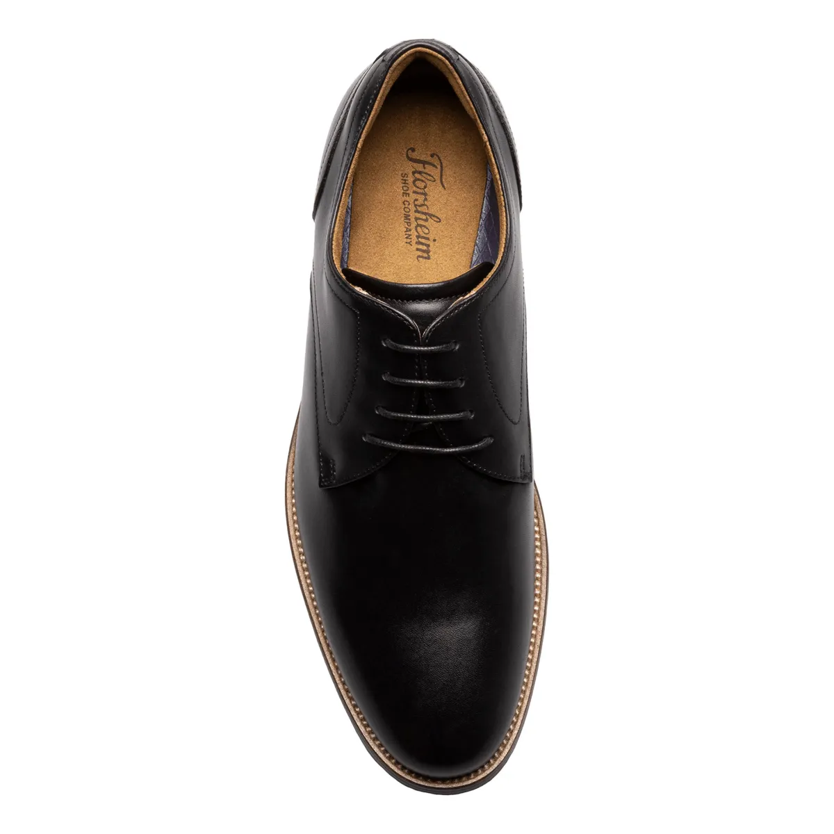 Florsheim Men's Rucci Plain Toe Oxford Black Leather