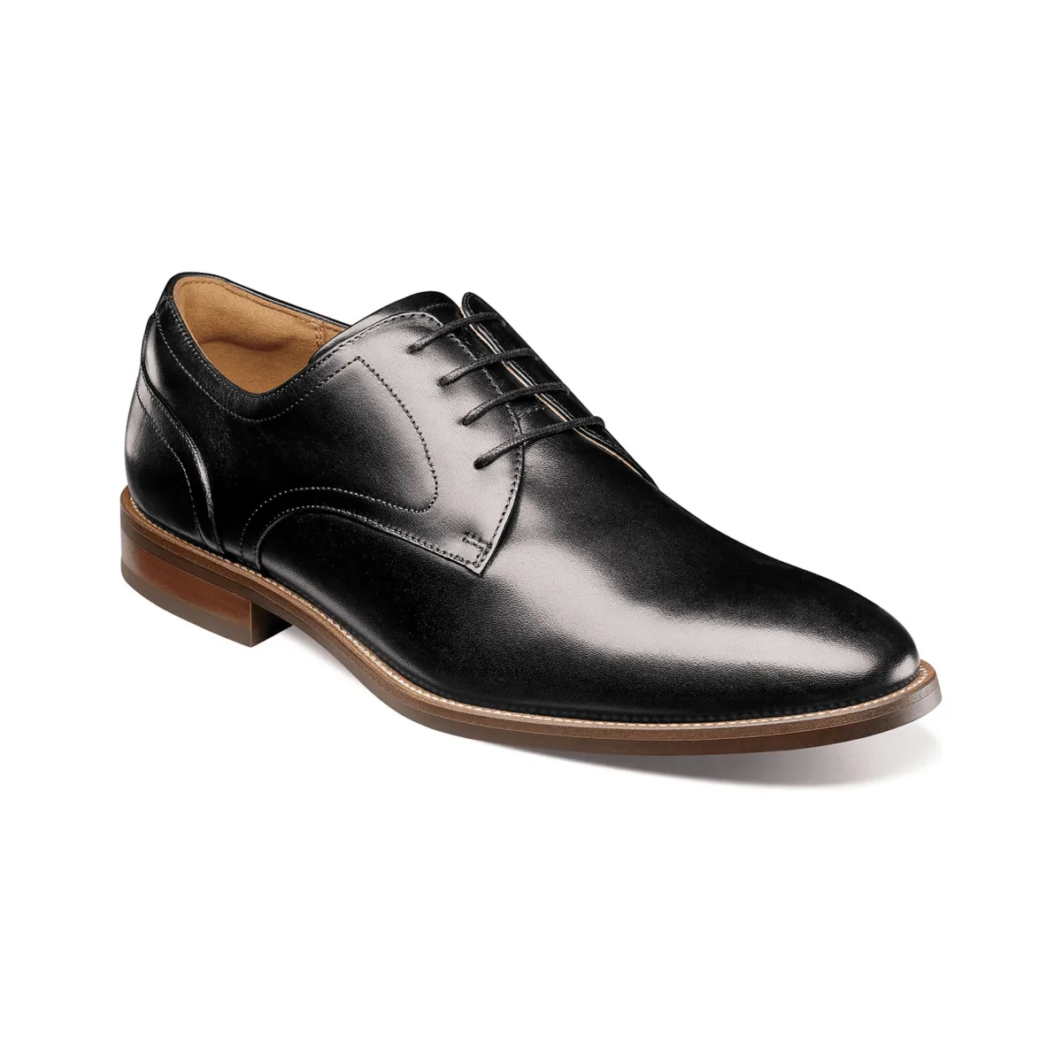 Florsheim Men's Rucci Plain Toe Oxford Black Leather