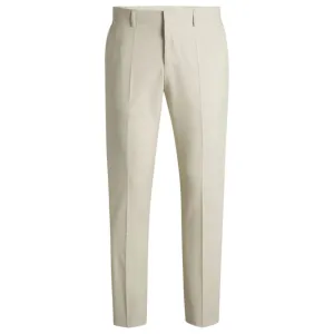 Formal trousers in a patterned virgin-wool blend