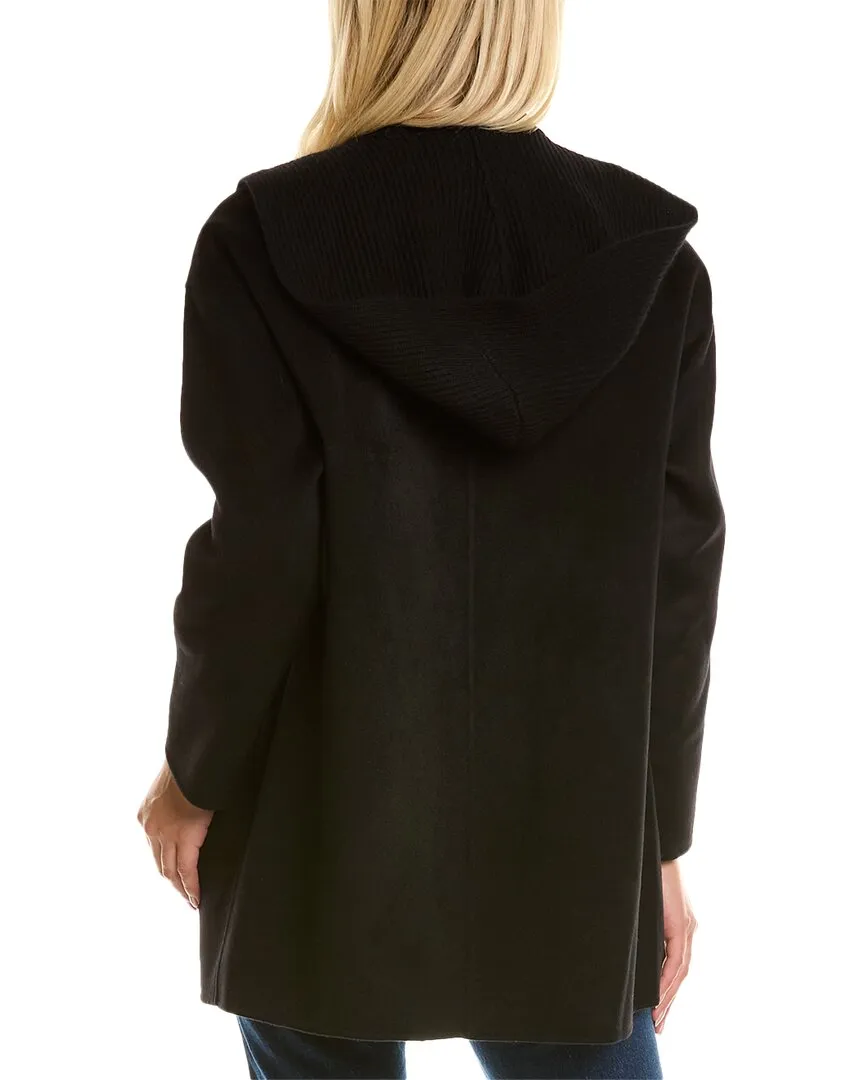 Forte Cashmere Hooded Wool & Cashmere-Blend Coat