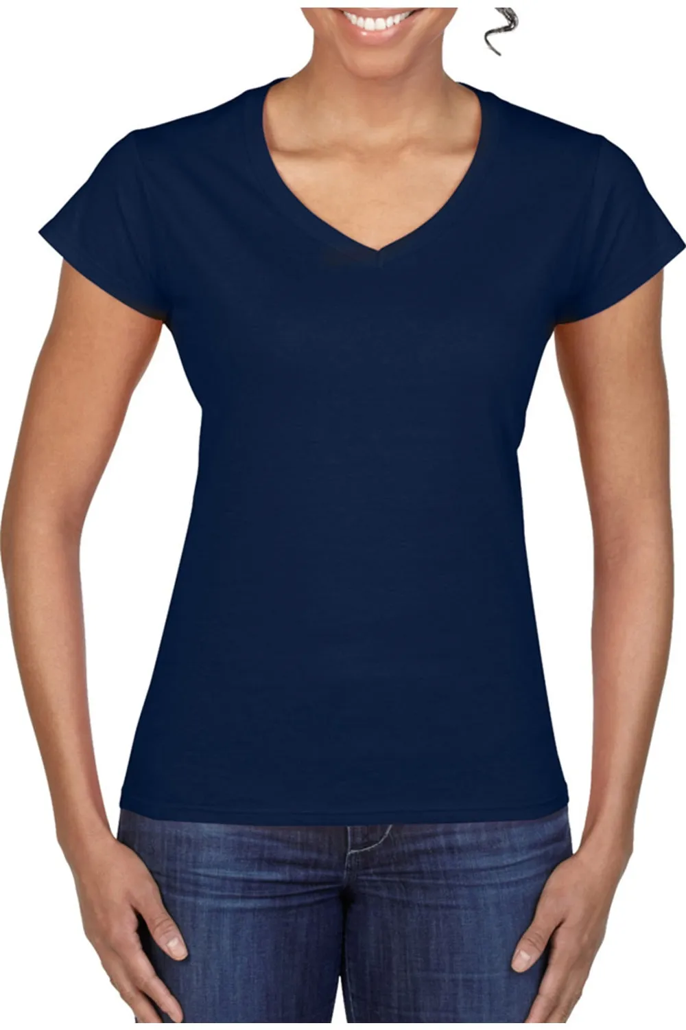Gildan Ladies Soft Style Short Sleeve V-Neck T-Shirt
