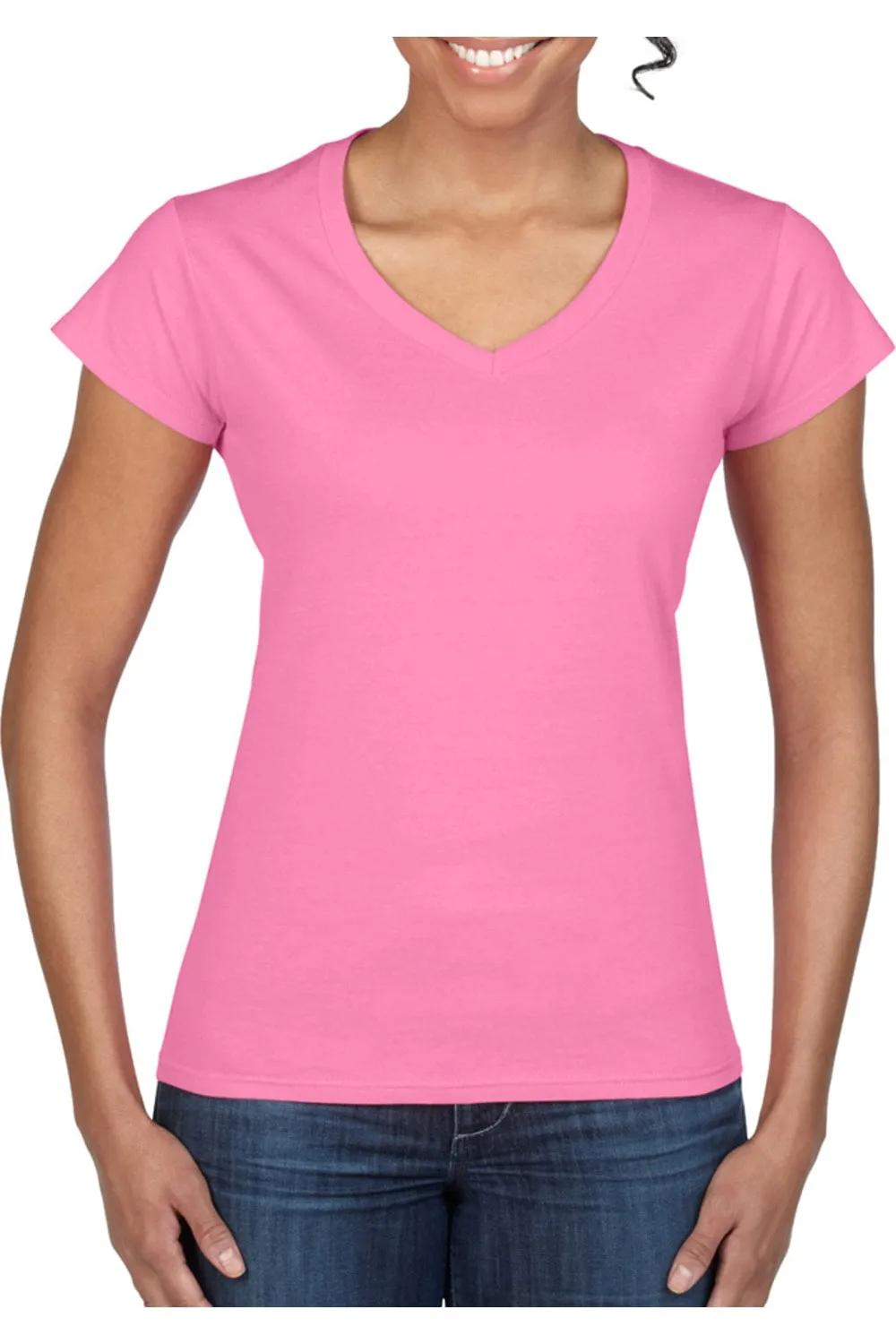 Gildan Ladies Soft Style Short Sleeve V-Neck T-Shirt