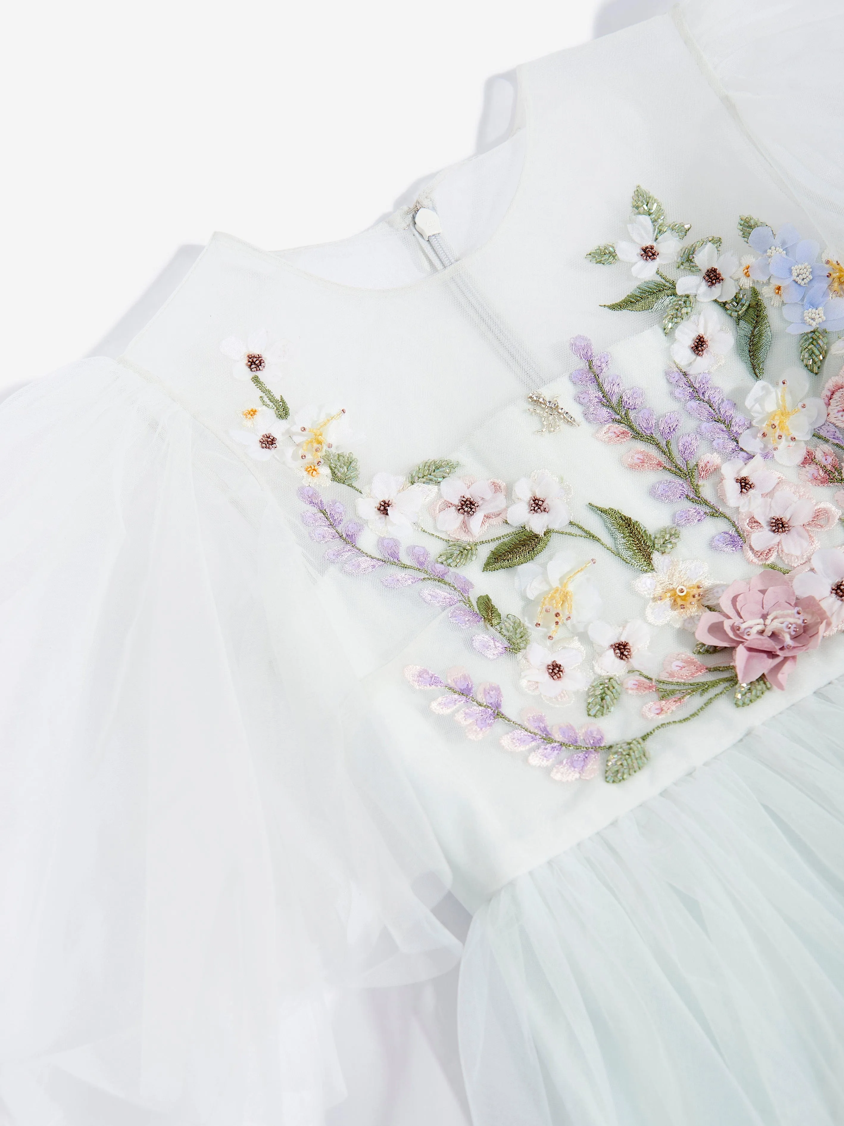 Girls Ariel Tulle Occasion Dress in Blue