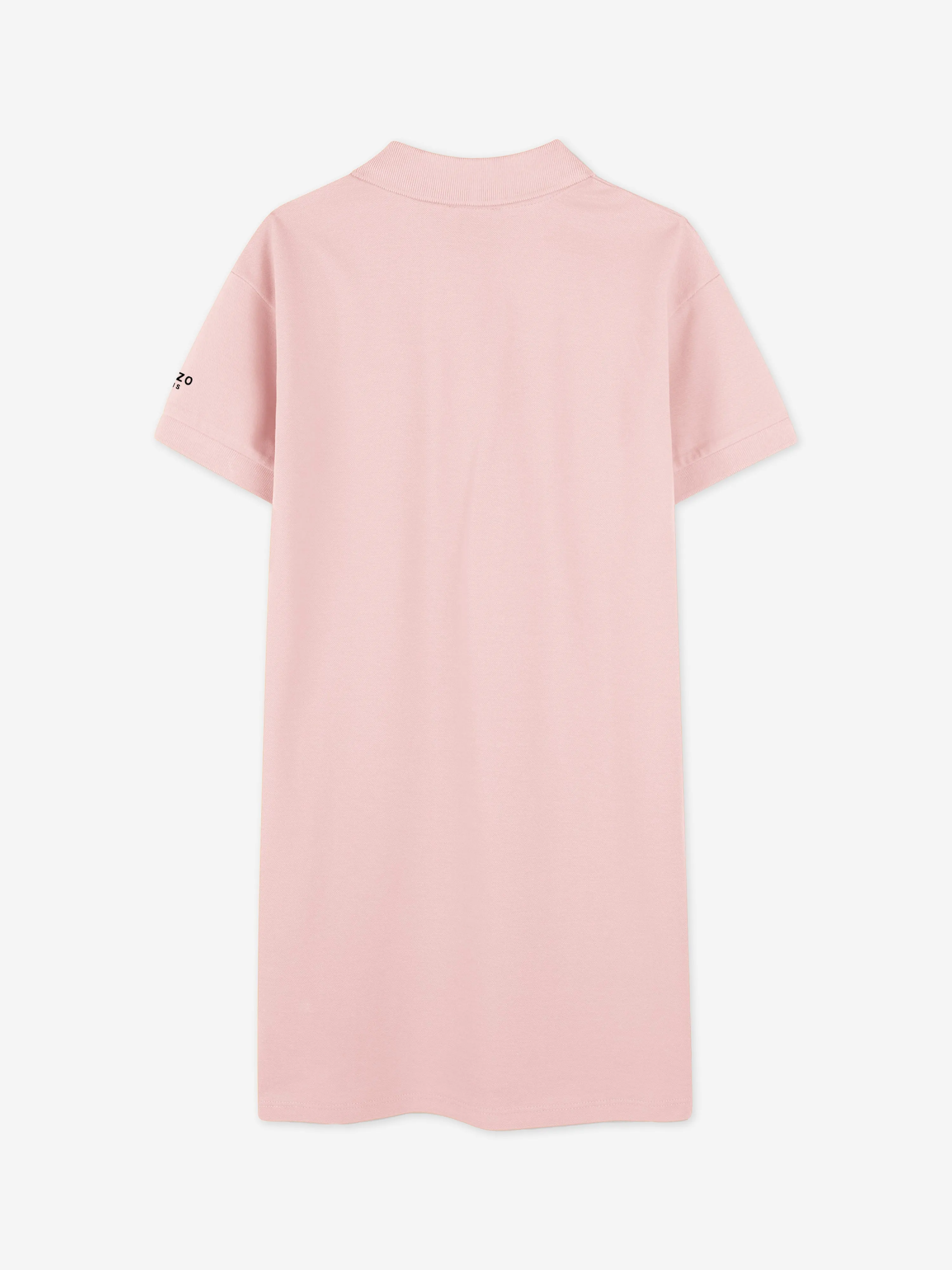 Girls Boke Flower Polo Dress in Pink