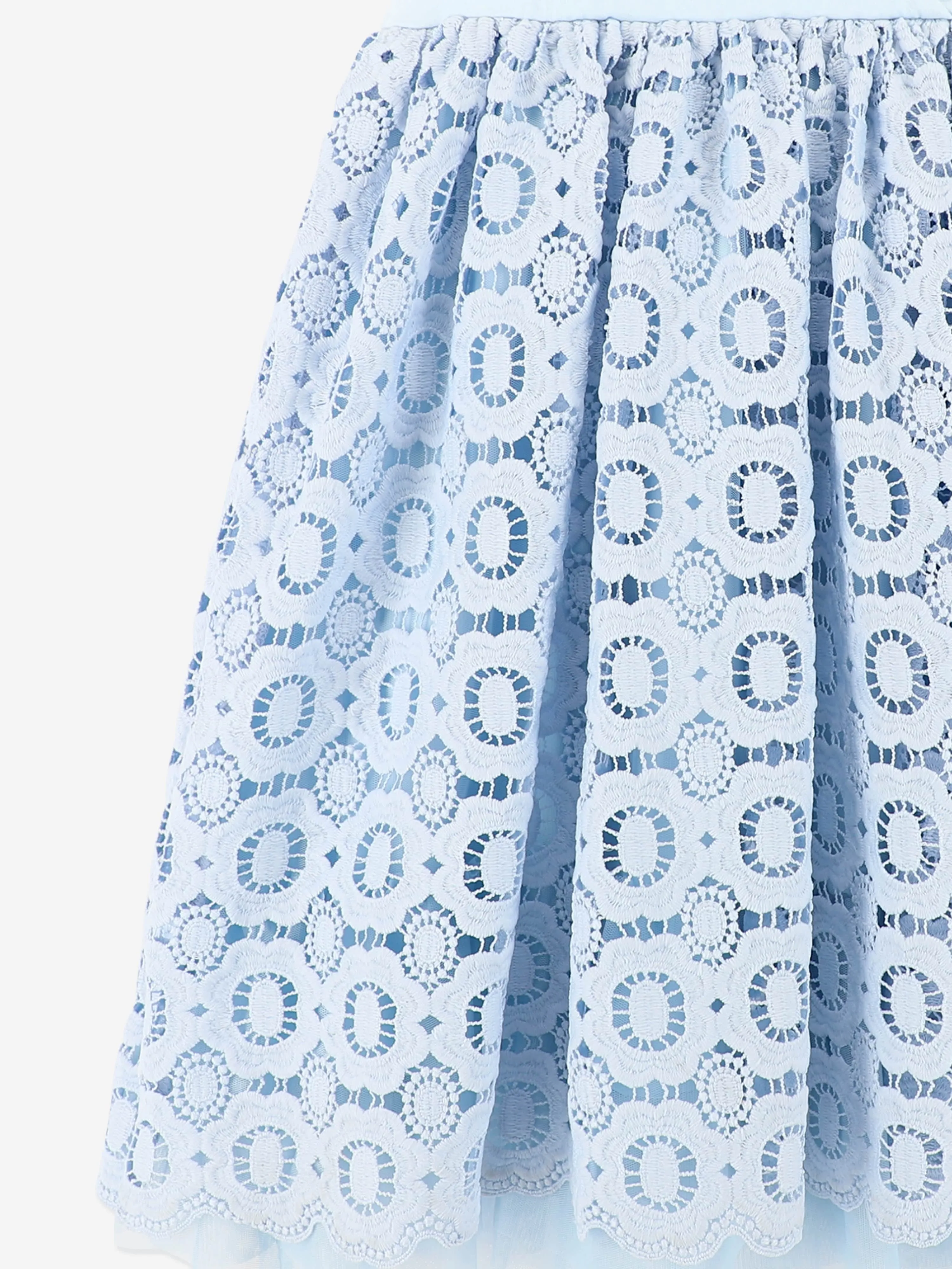 Girls Corella Lace Dress in Blue