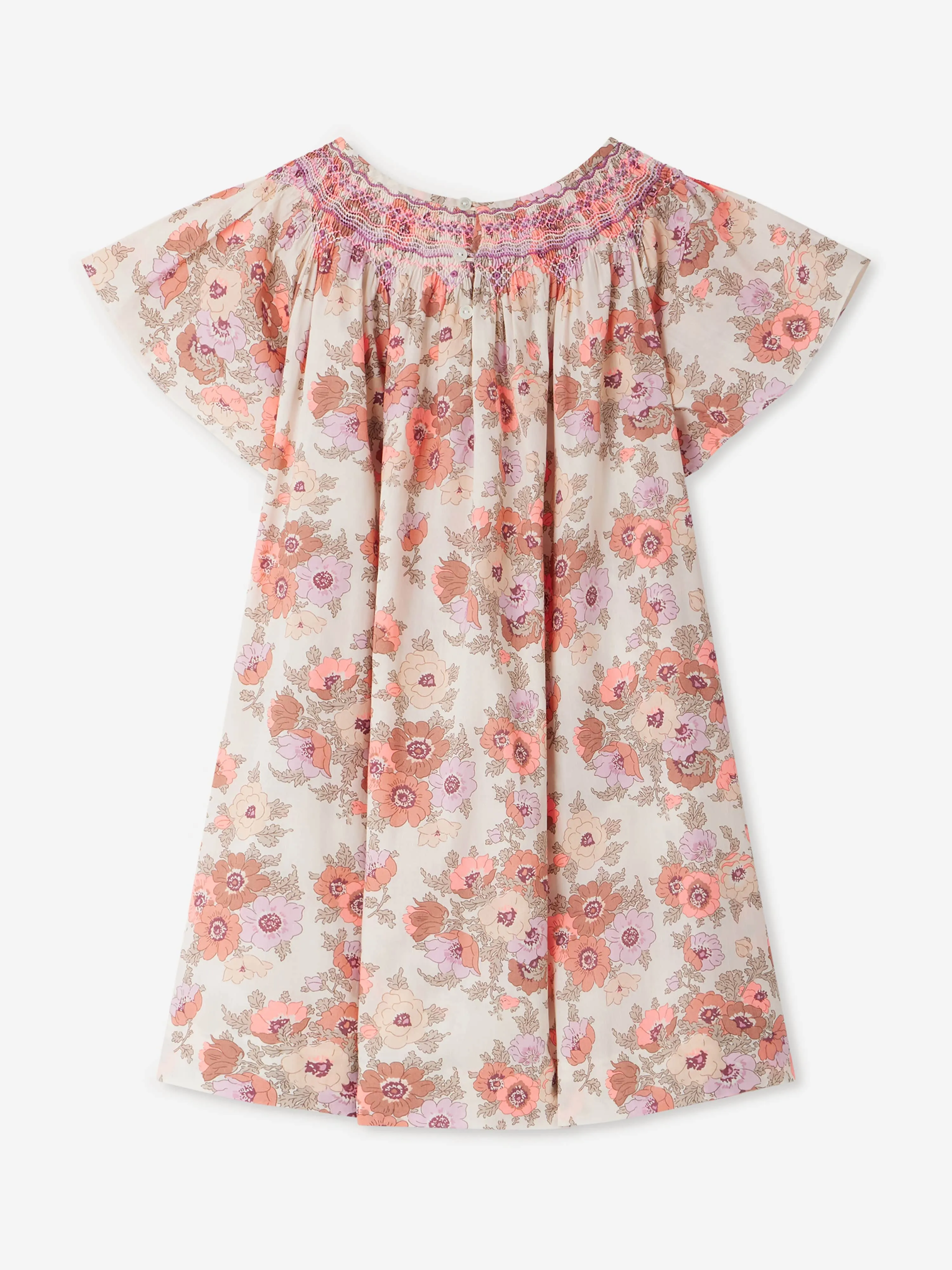 Girls Floral Arlene Dress in Pink