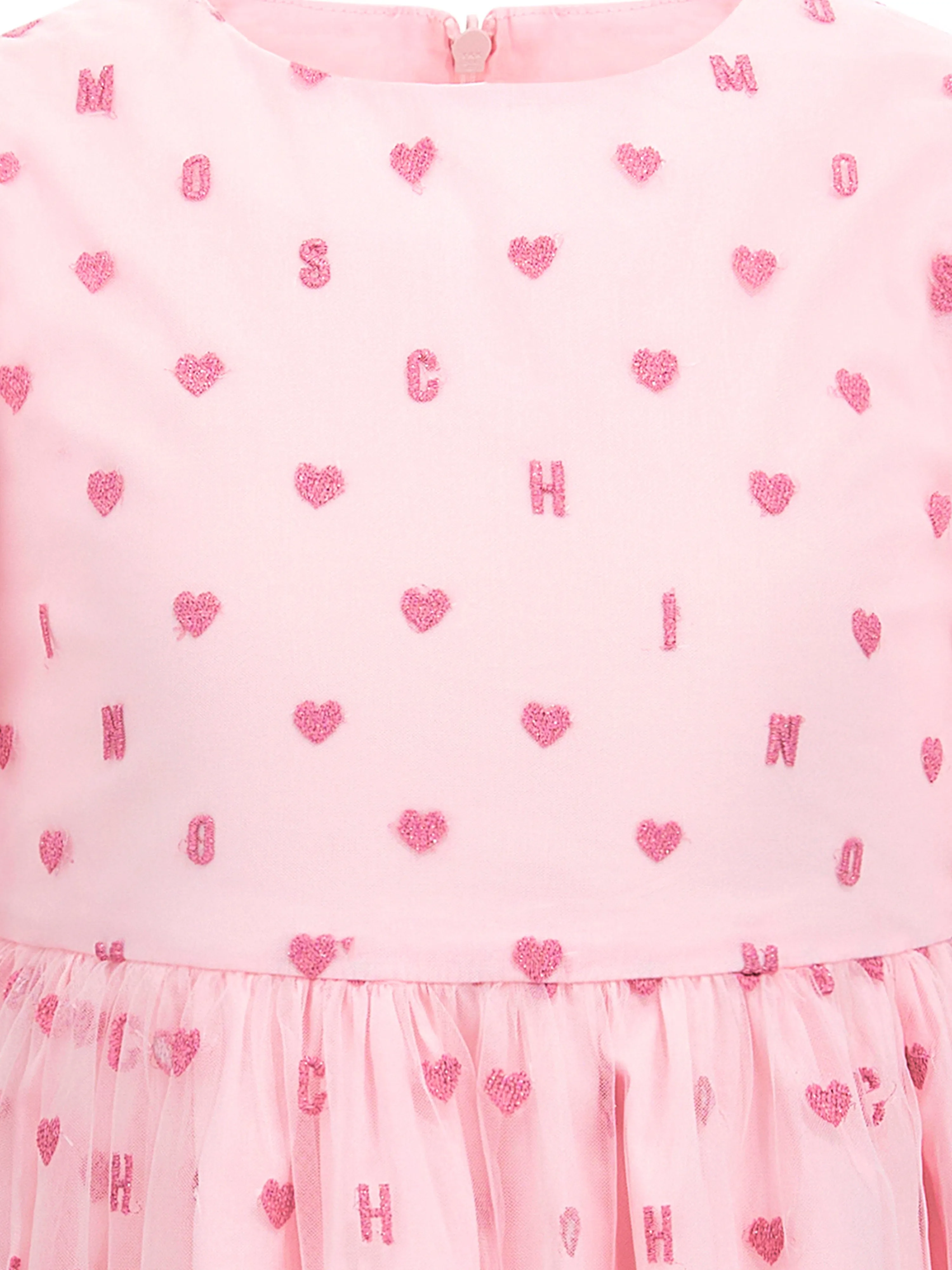 Girls Hearts Dress in Pink