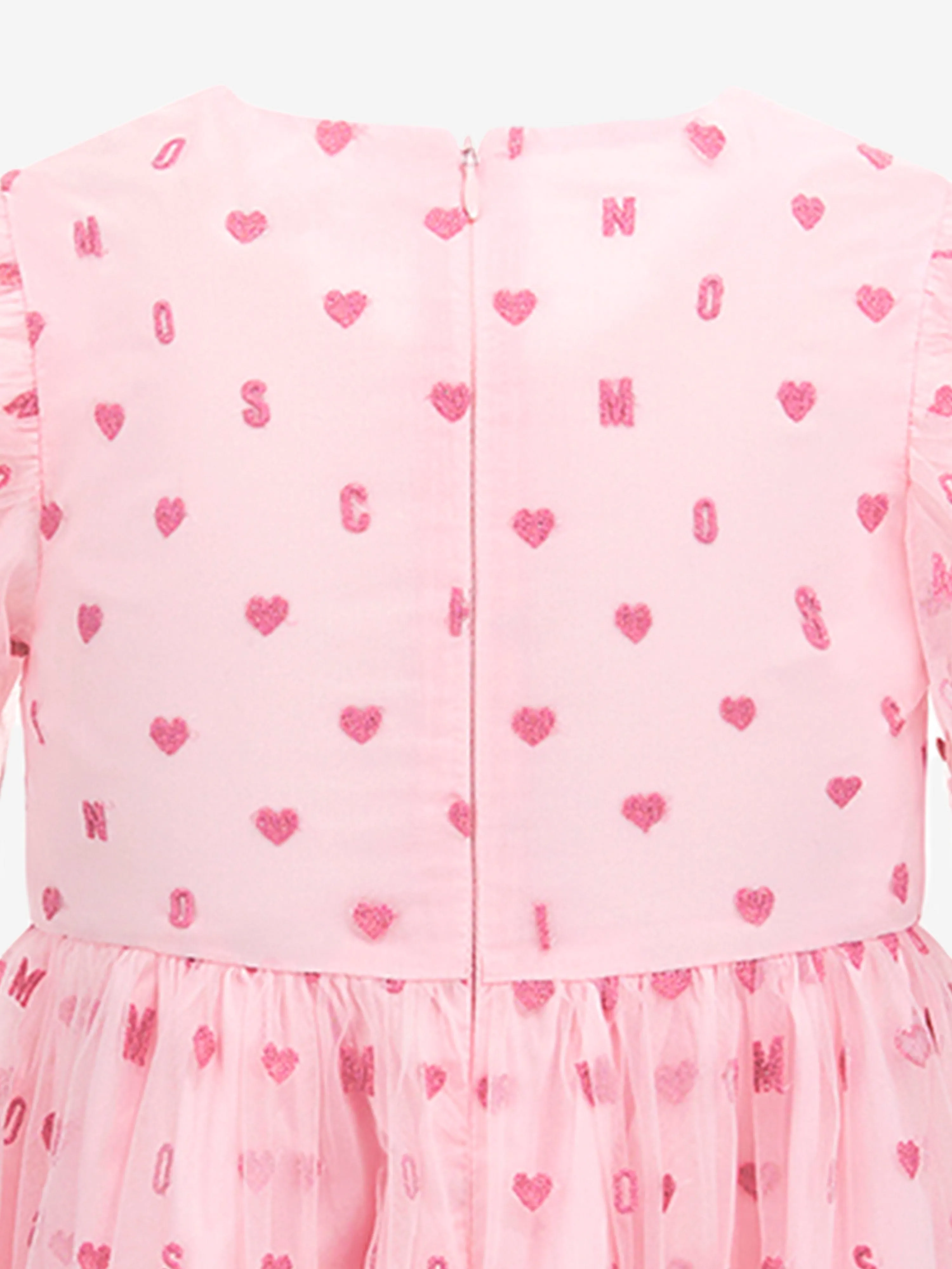 Girls Hearts Dress in Pink