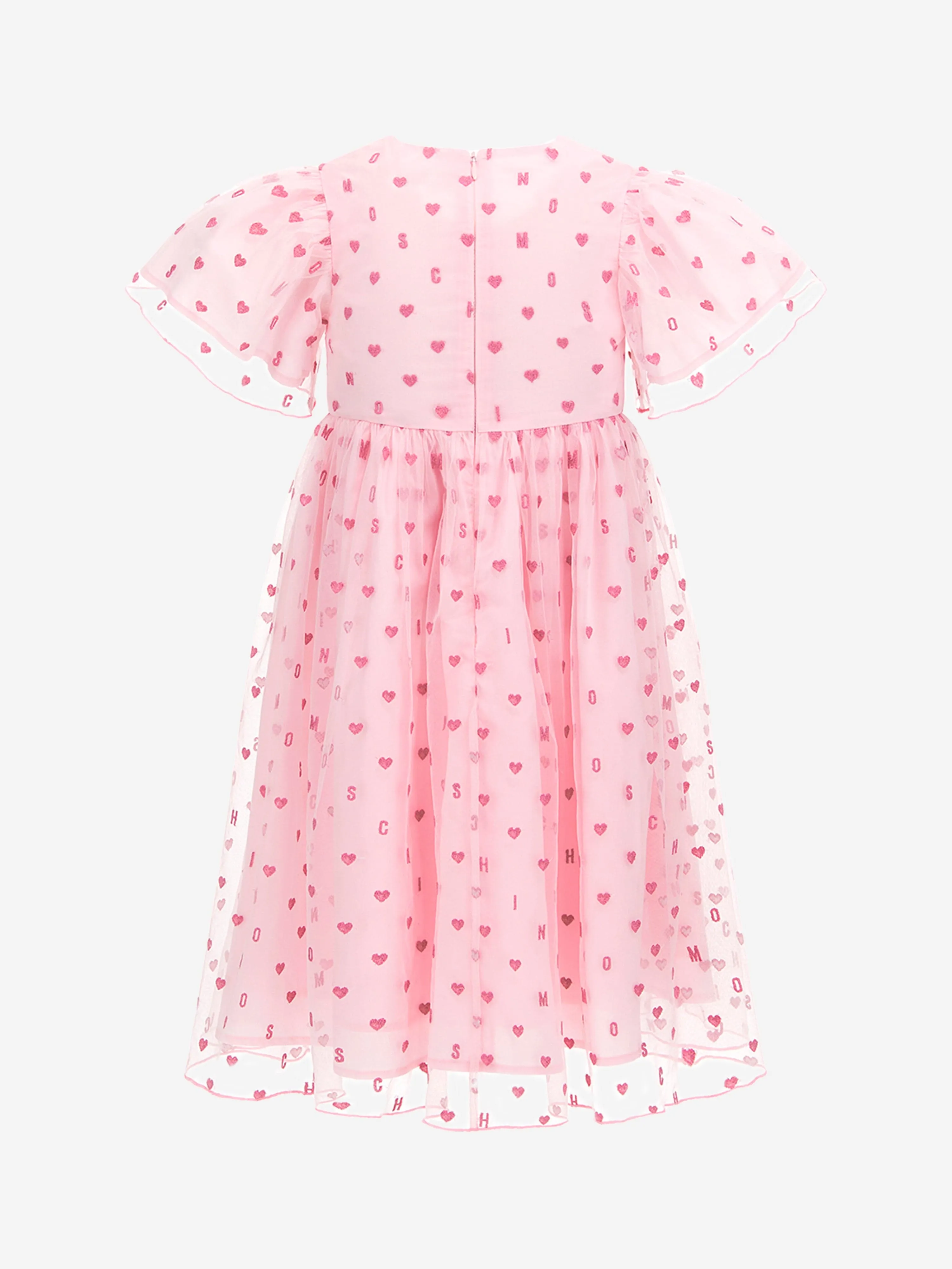 Girls Hearts Dress in Pink