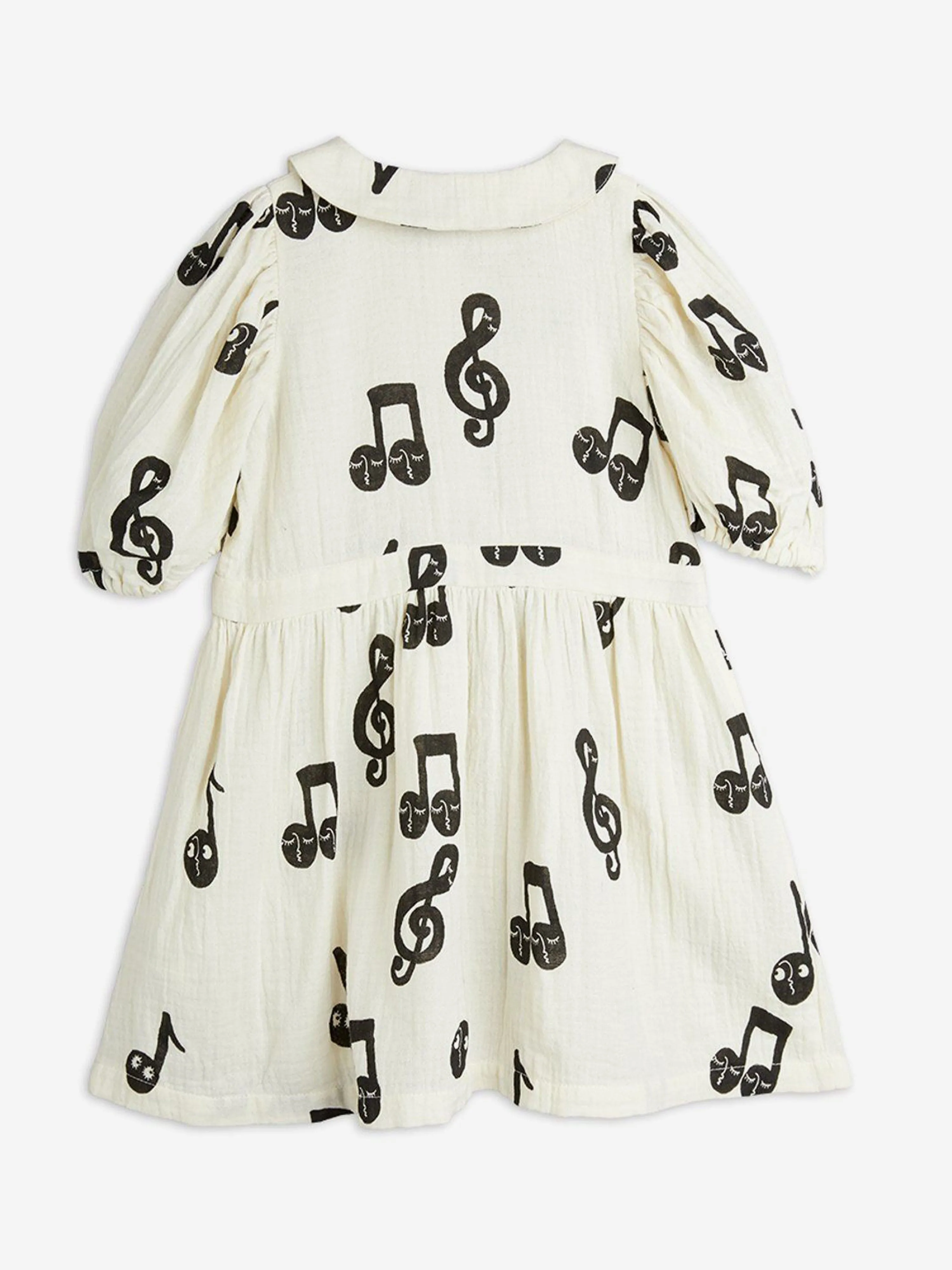 Girls Note AOP Muslin Dress in White