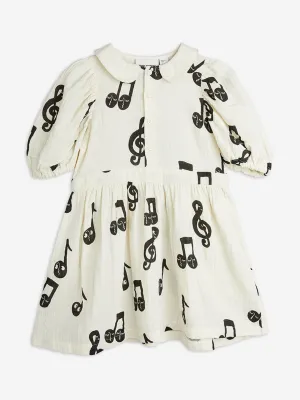 Girls Note AOP Muslin Dress in White