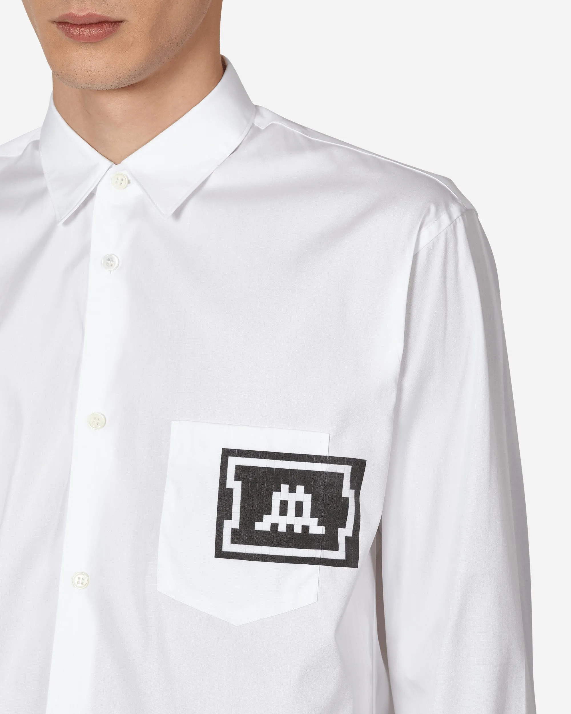Invader Poplin Shirt White