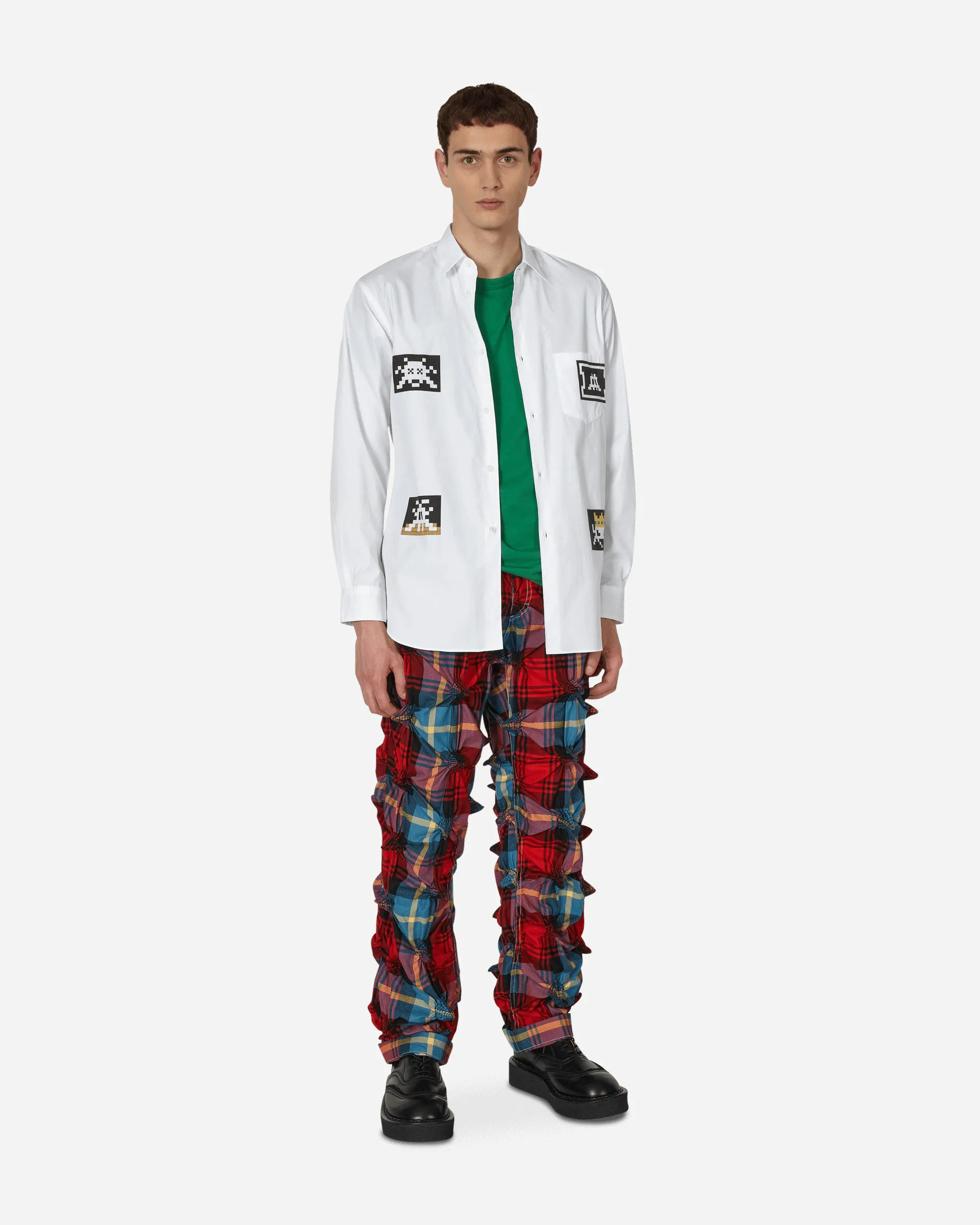 Invader Poplin Shirt White
