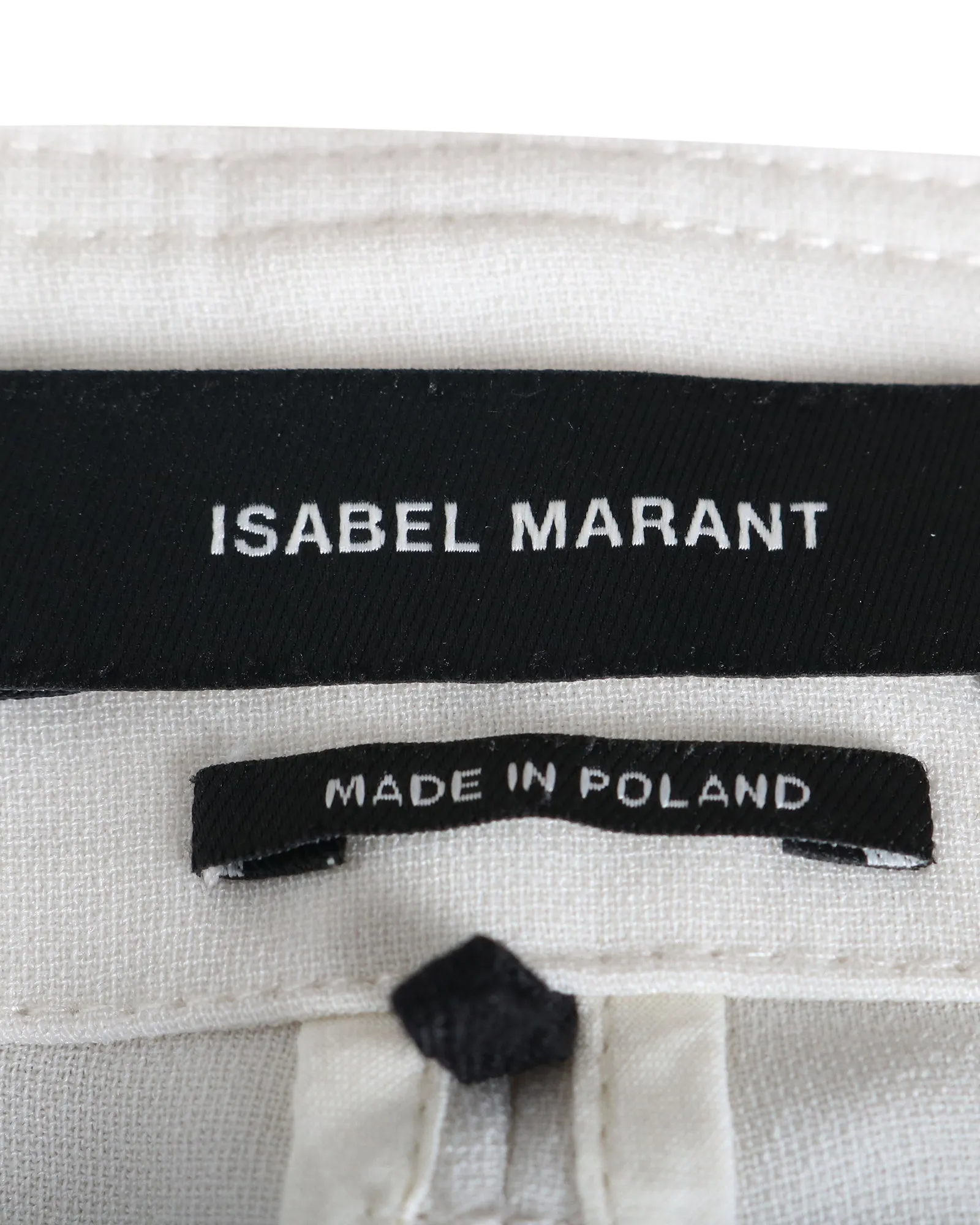 Isabel Marant Cropped Trousers in Ivory Acetate