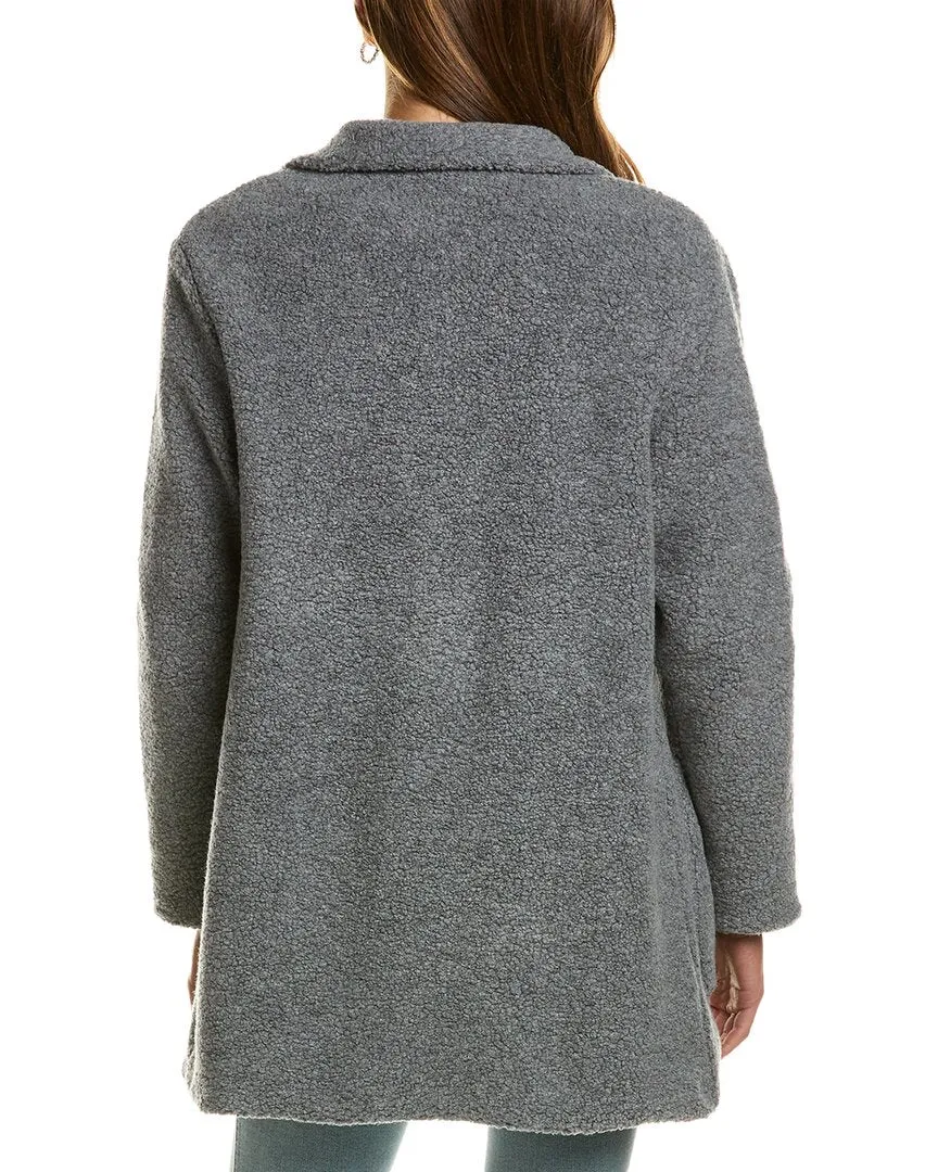 James Perse Funnel Neck Wool-Blend Coat