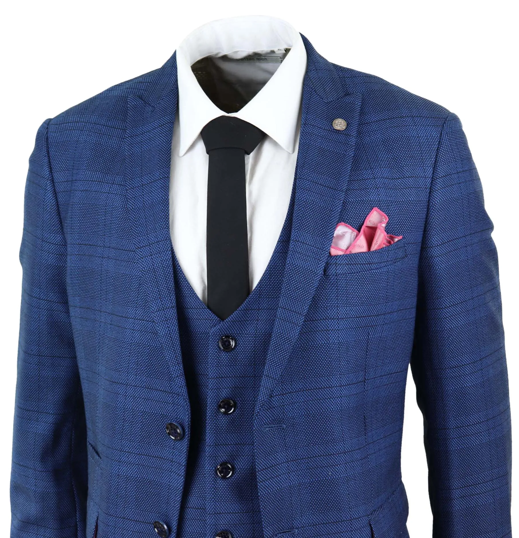 Jerry 3 Piece Check Suit
